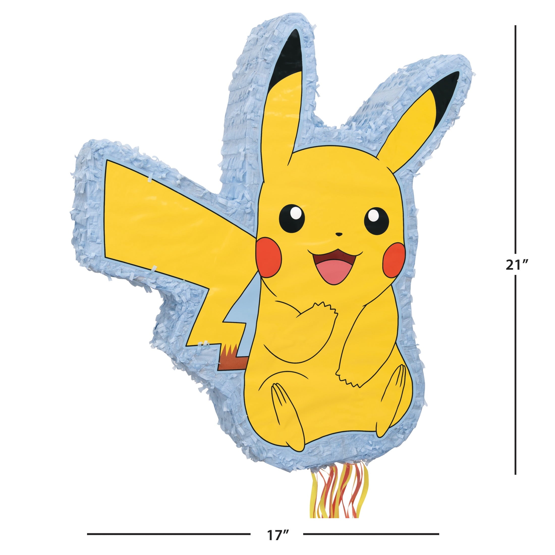 Pokémon Pikachu-Shaped Drum Pull Pinata, 1ct