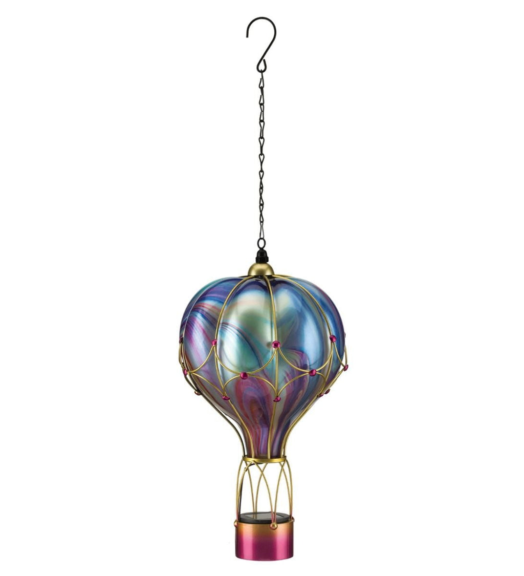 Swirl Balloon Solar Lantern Large Purple