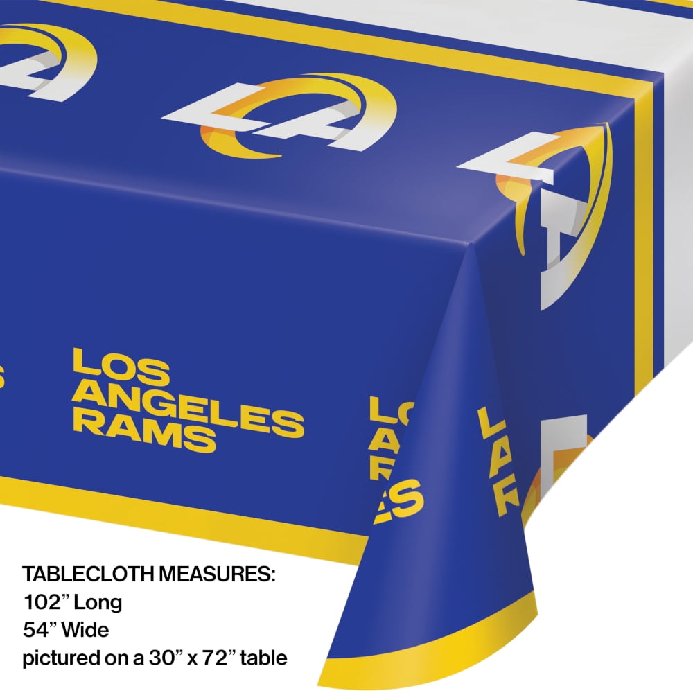 Los Angeles Rams Plastic Tablecloths 3 Count