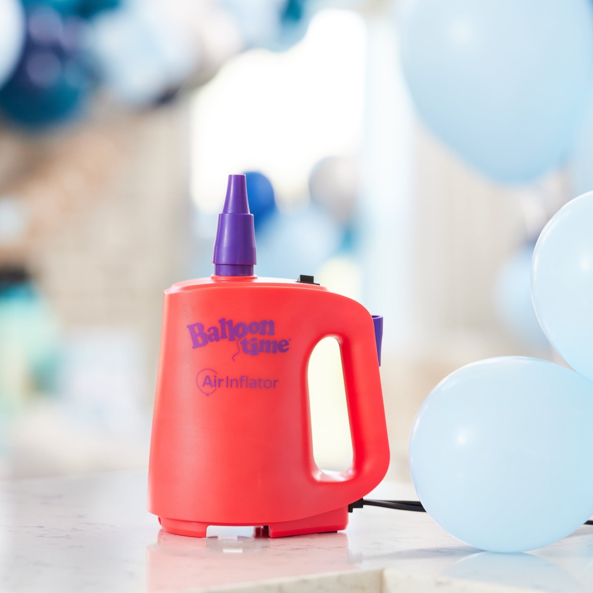 Balloon Time Electric Air Inflator Pump, Dual Nozzle, for Balloons, Pool Floats & Air Mattresses