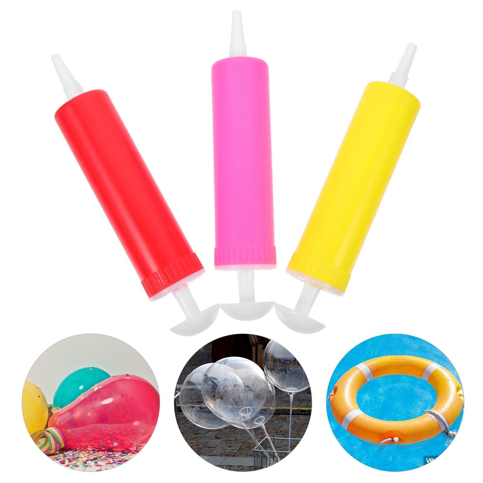 4 Pack Organizer Manual Air Pump Life Buoy Pumps Jumping Ball