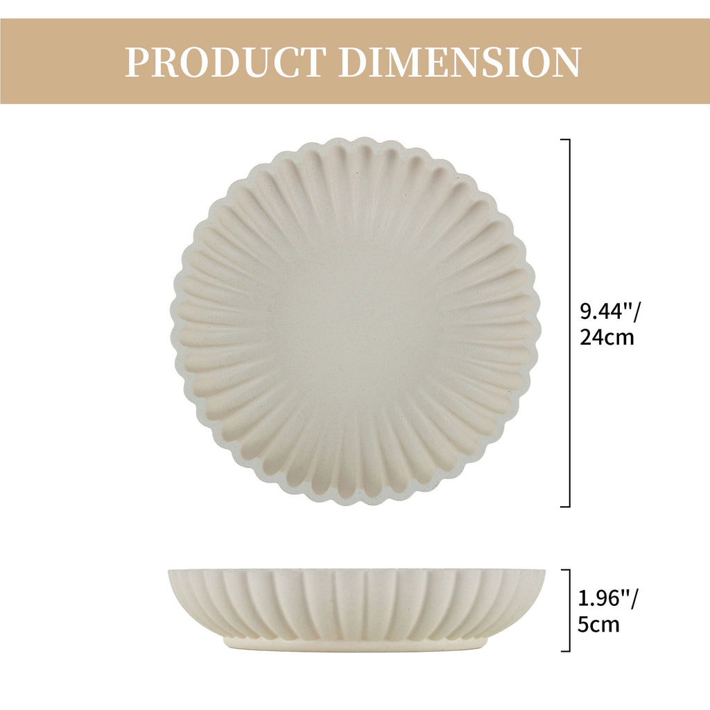 Hanobe Decorative Bowl for Home Decor,Stylish Resin Key Bowl for Entryway Table，Fruit Bowl for Kitchen Counter，9.44"