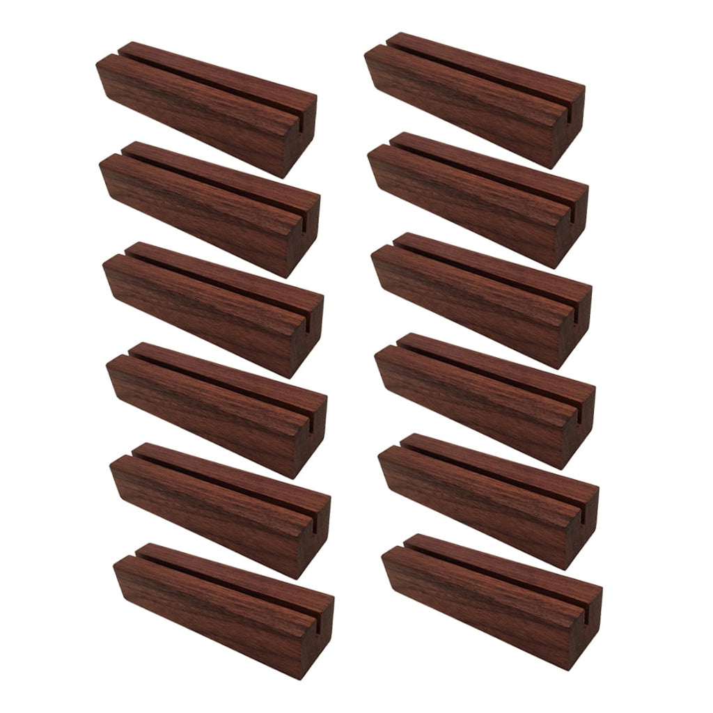 WHAMVOX  12 Pcs Holder Table Numbers Display Wooden Message Box Sign