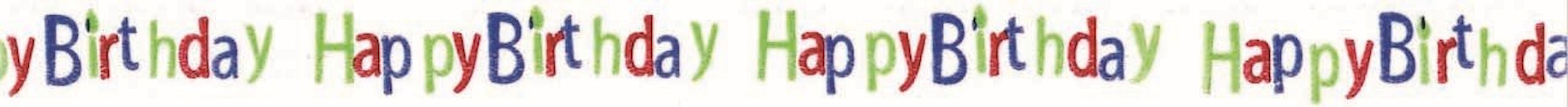3/8" x 250 Yds Happy Birthday Curling Ribbon
