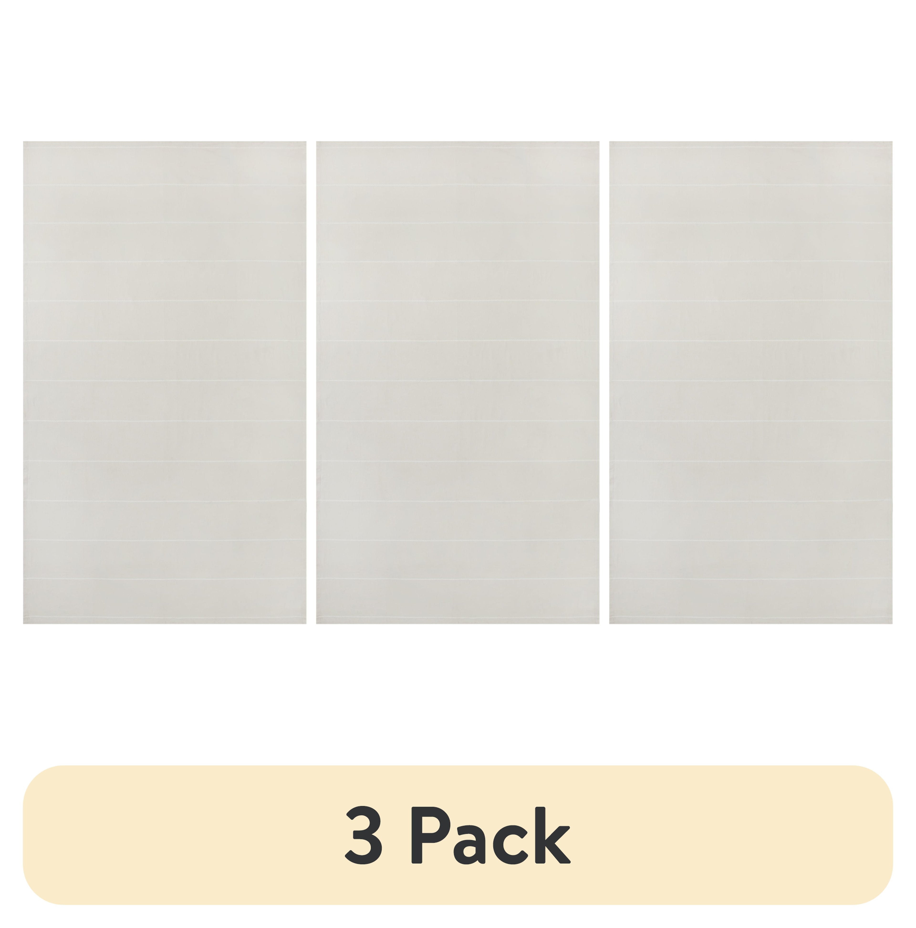 (3 pack) Better Homes & Gardens Stripe Tablecloth 60" x 84" - Beige - 100% Cotton