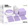 Exquisite 350 Piece Easter Plastic Disposable Party Plates & Dinnerware Combo Set