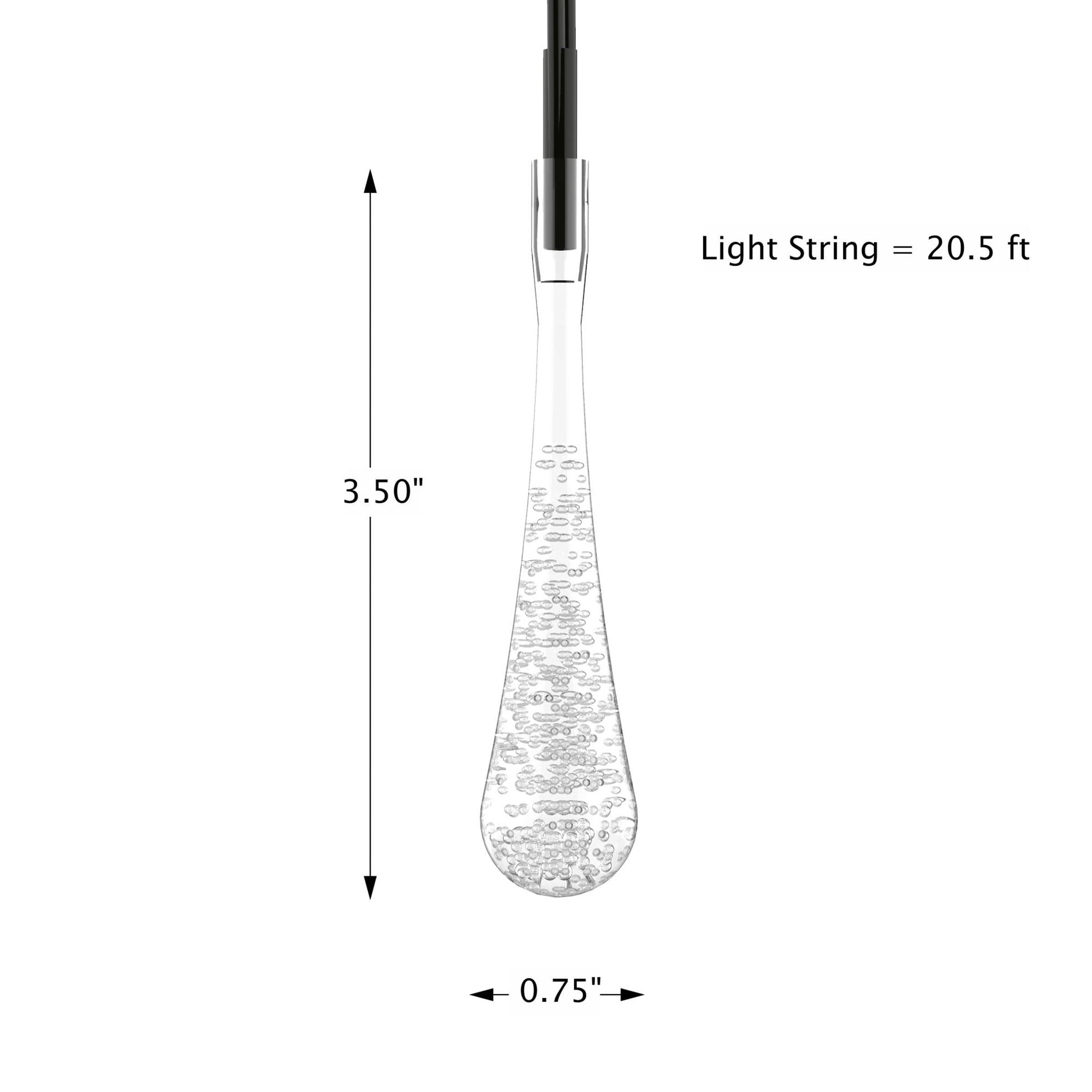 Pure Garden 20.5FT Outdoor Solar String Lights 2-Pack with 8 Light Modes