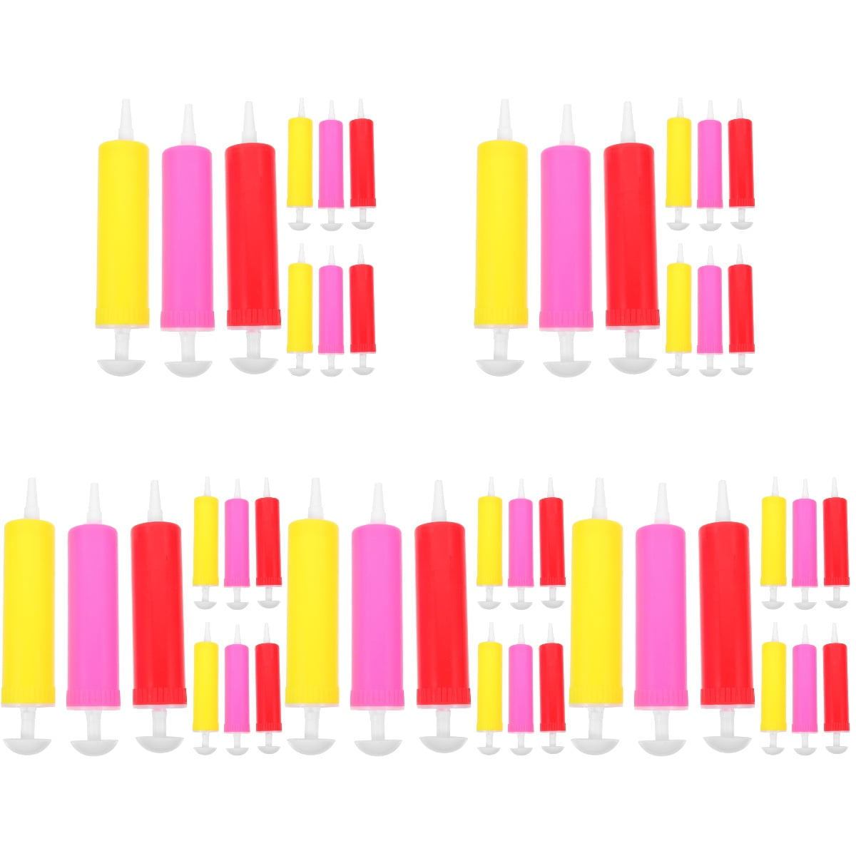 Set of 5 Manual Air Pump Party Balloon Birthday Hand
