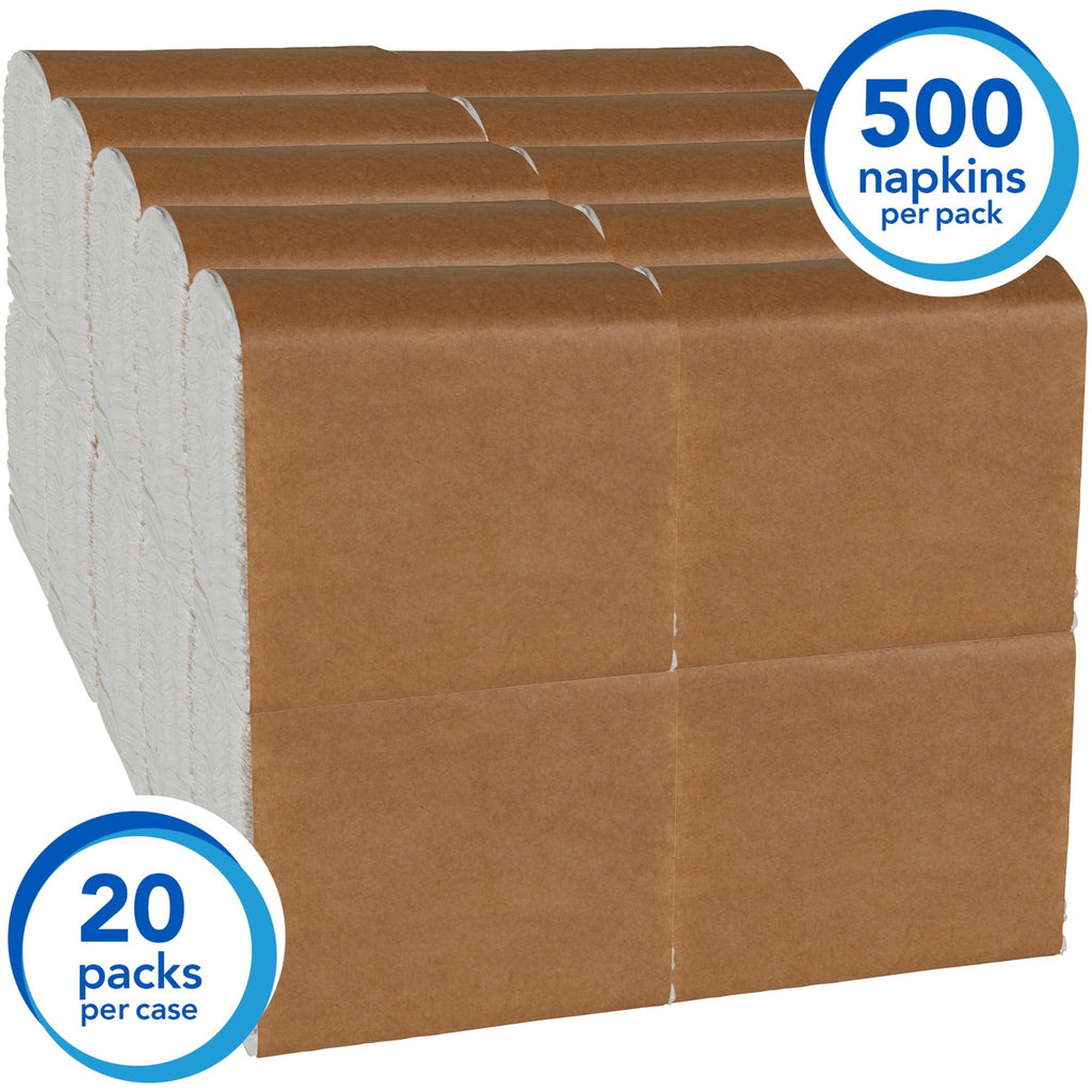 Scott, KCC98710, Tall-Fold Paper Napkins, 10000 / Carton, White