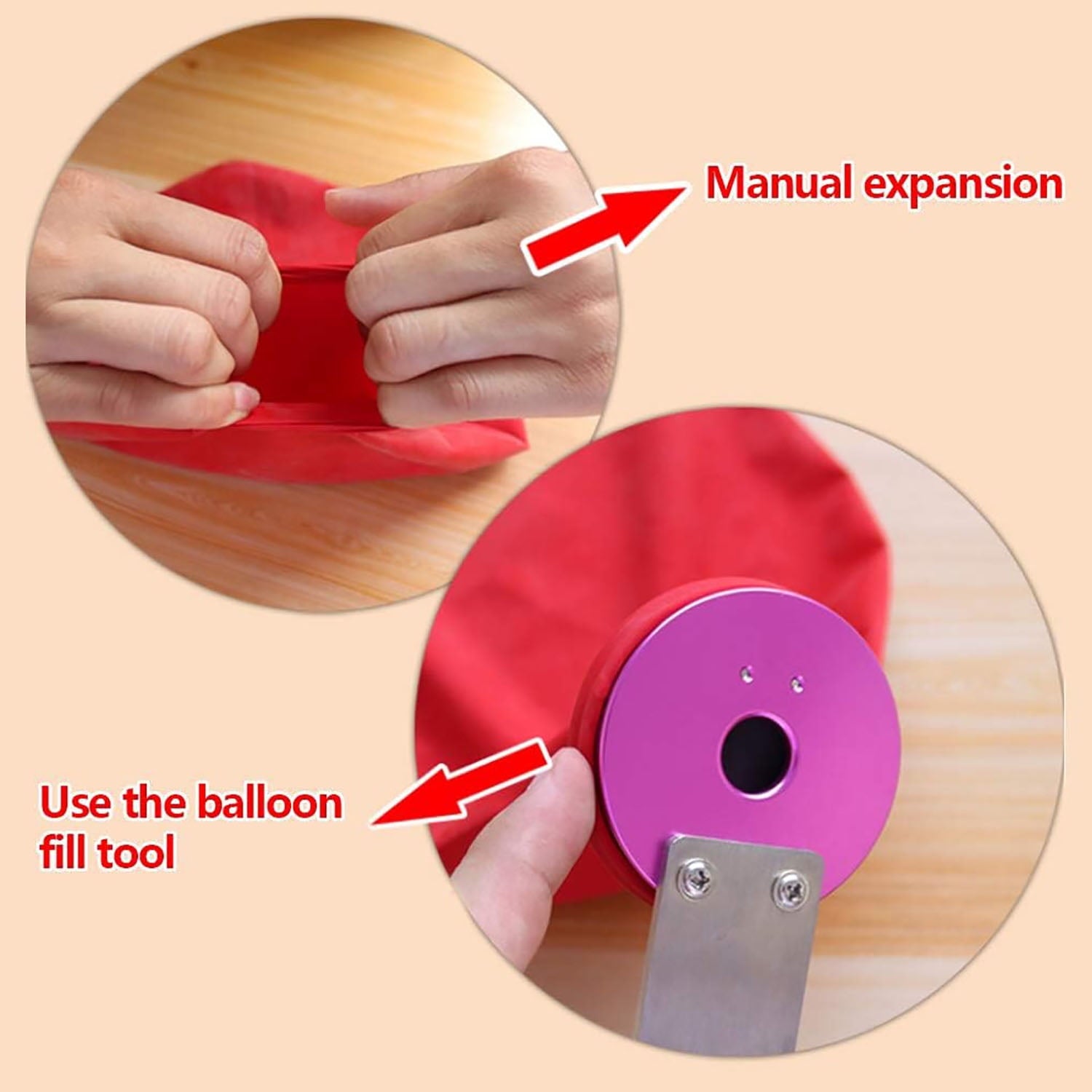 Balloon Stuffing Machine - Balloon Stuffing Tool Kit with Knotting Function Balloon Filling Tool for Birthday Party Christmas Wedding Art Balloons Decoration Supply
