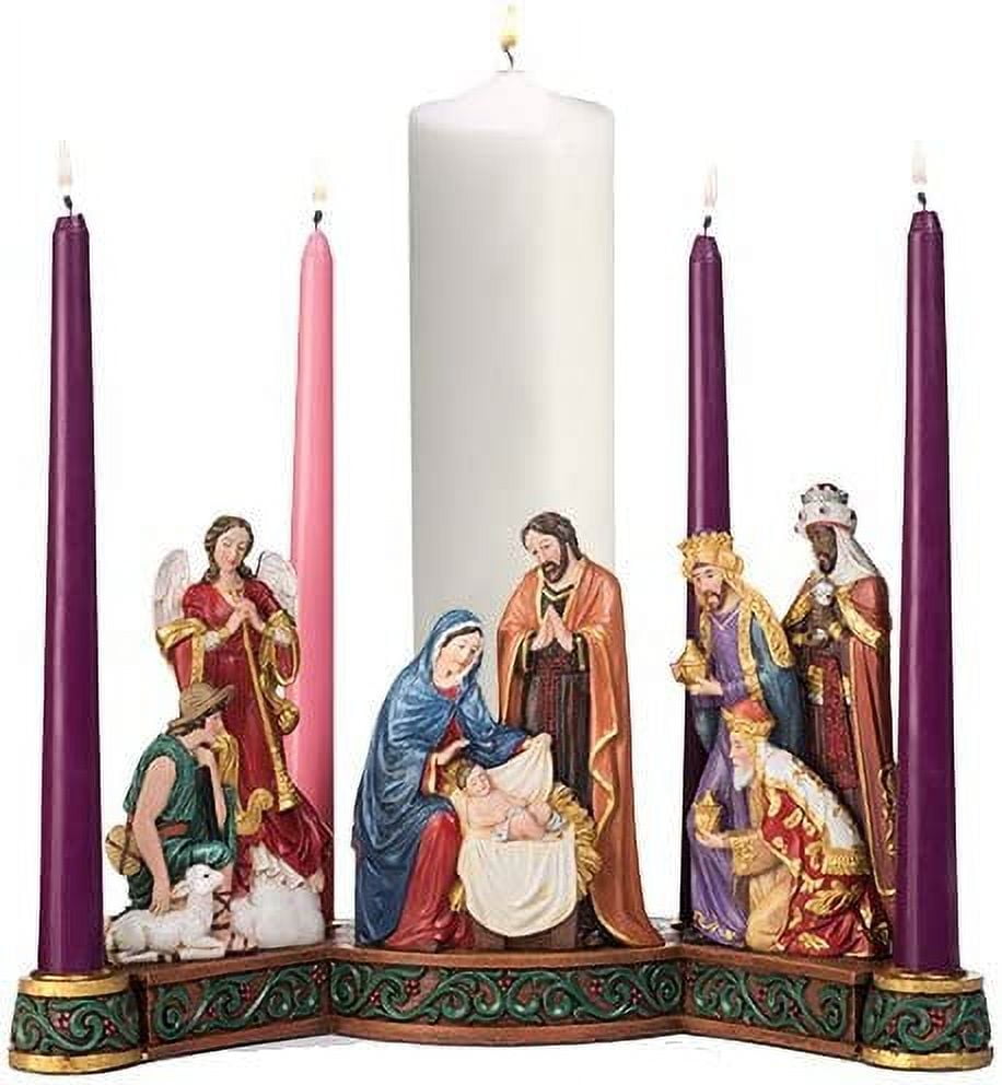 Creative Brands Nativity Advent 3.5 in Candle Holder