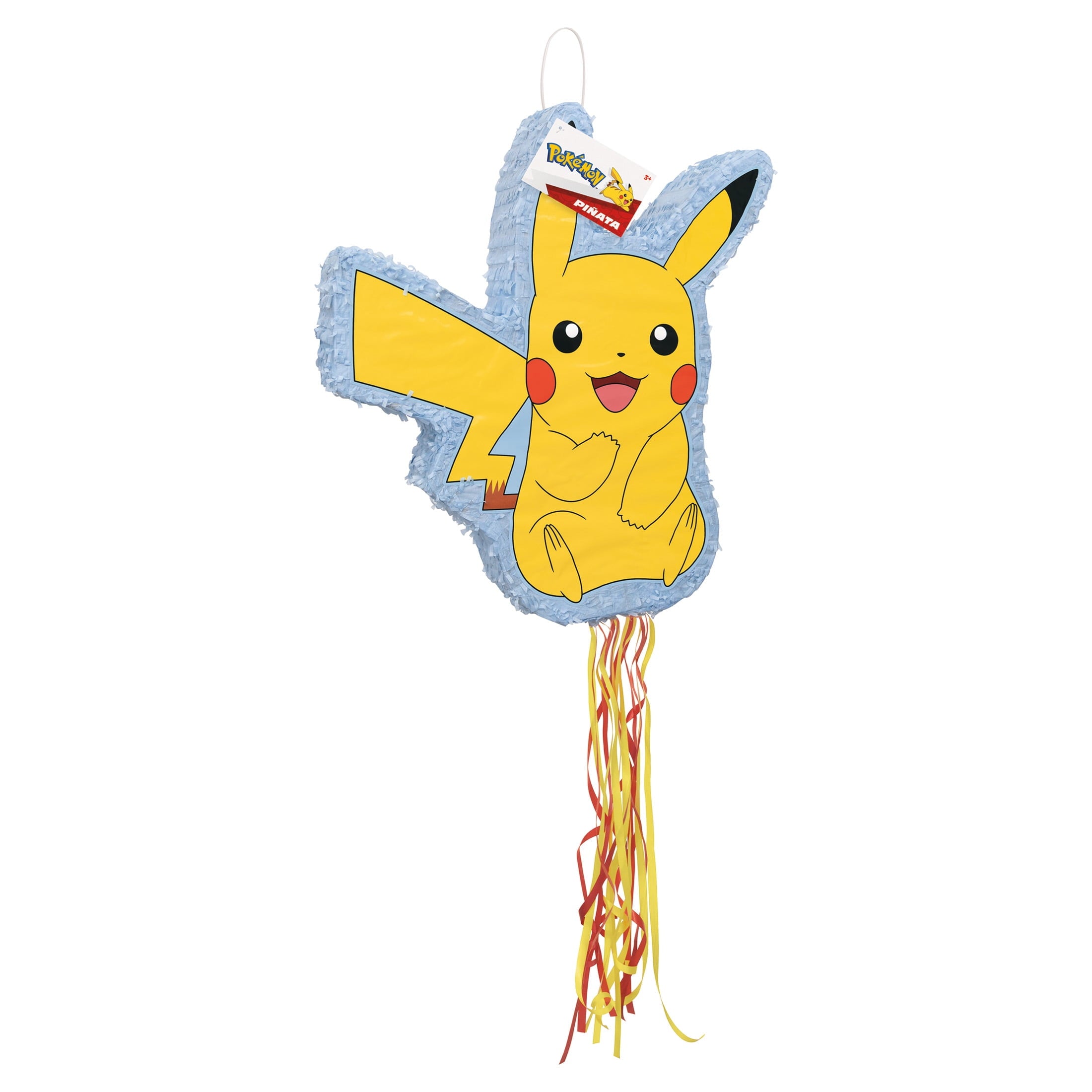 Pokémon Pikachu-Shaped Drum Pull Pinata, 1ct