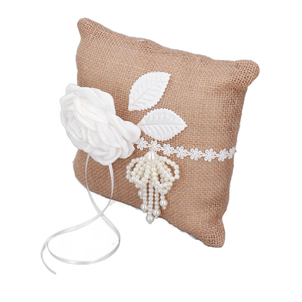 Verdant Touch Ring Bearer Pillow Wedding Ring Pillow Ring Bearer Cushion Wedding Anniversary Celebrations Party Decoration