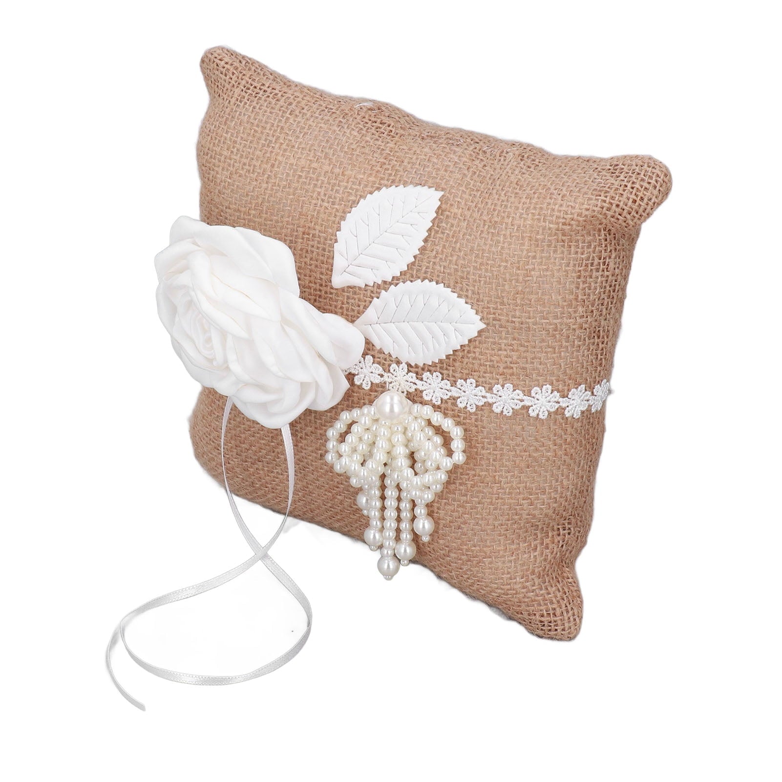 Verdant Touch Ring Bearer Pillow Wedding Ring Pillow Ring Bearer Cushion Wedding Anniversary Celebrations Party Decoration