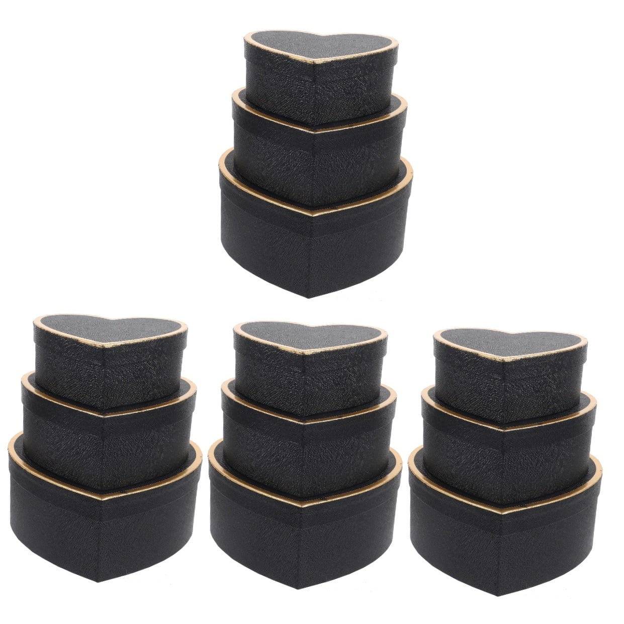 FRCOLOR 12 Pcs  Paper Gift Box Heart Shaped Gift Wrapping Flower Arrangement Box Heart Gift Storage Box