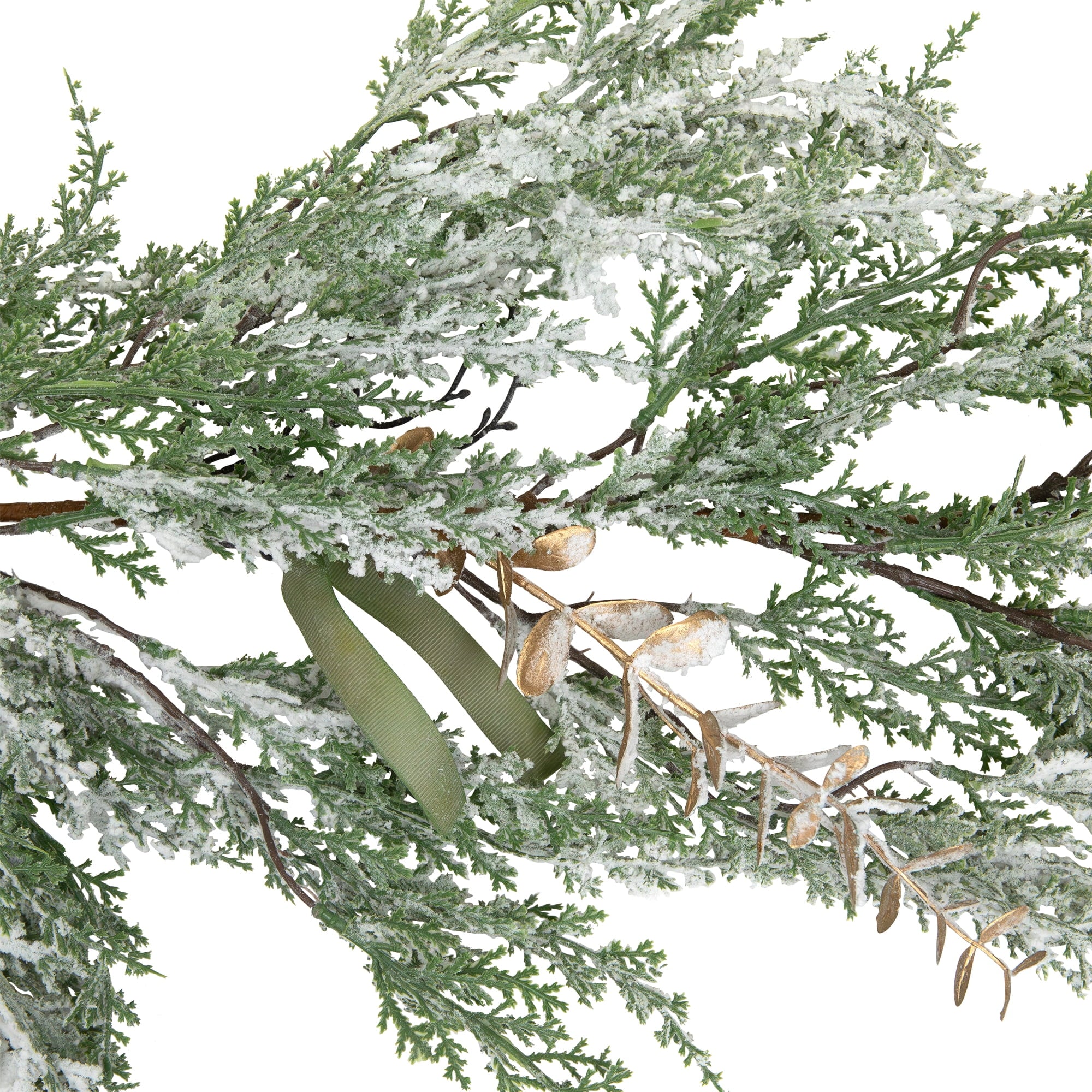 Northlight Real Touch™ Flocked Cedar Pine Artificial Christmas Garland - 10' - Unlit