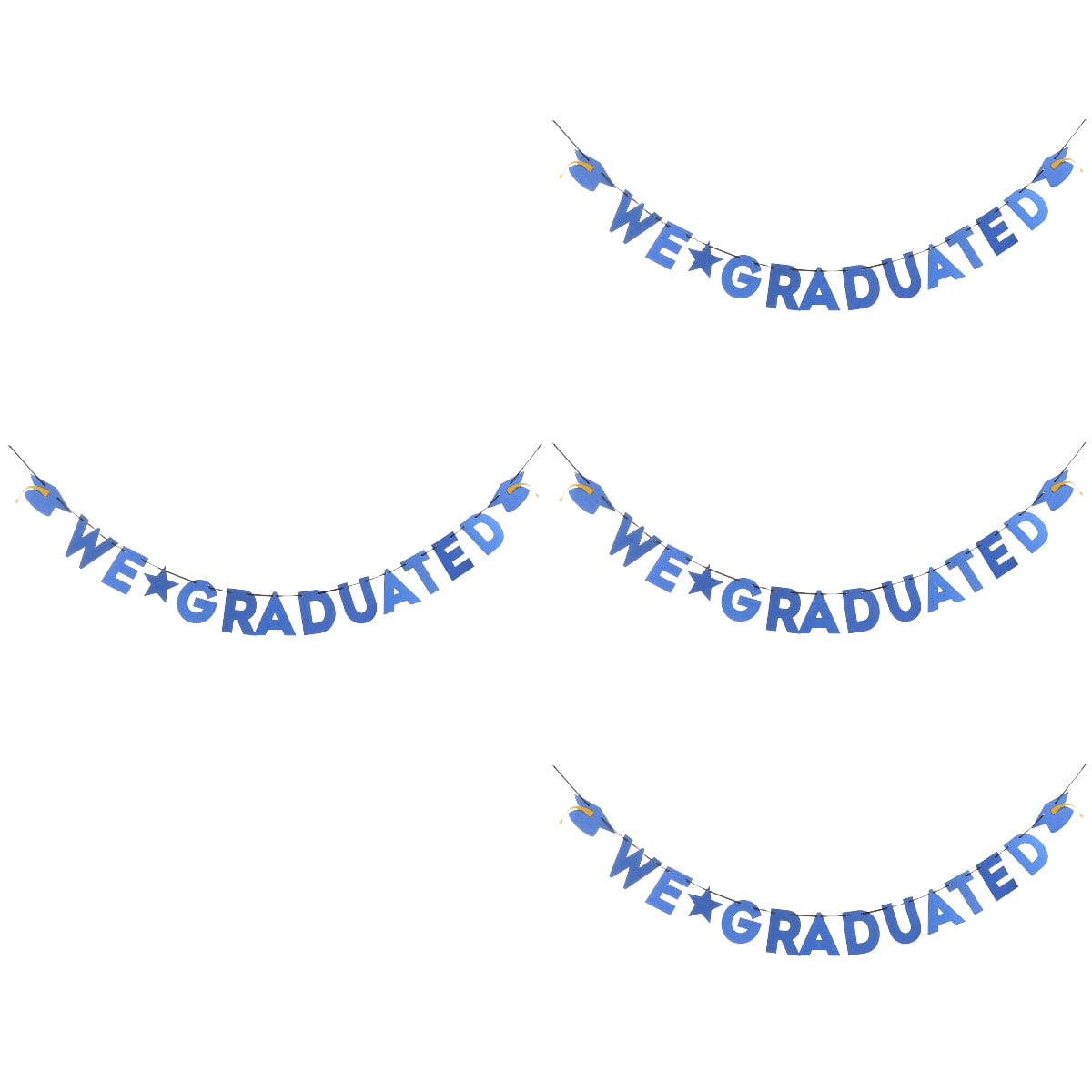 4 PCS Graduation Season Banner Photo Booth Background