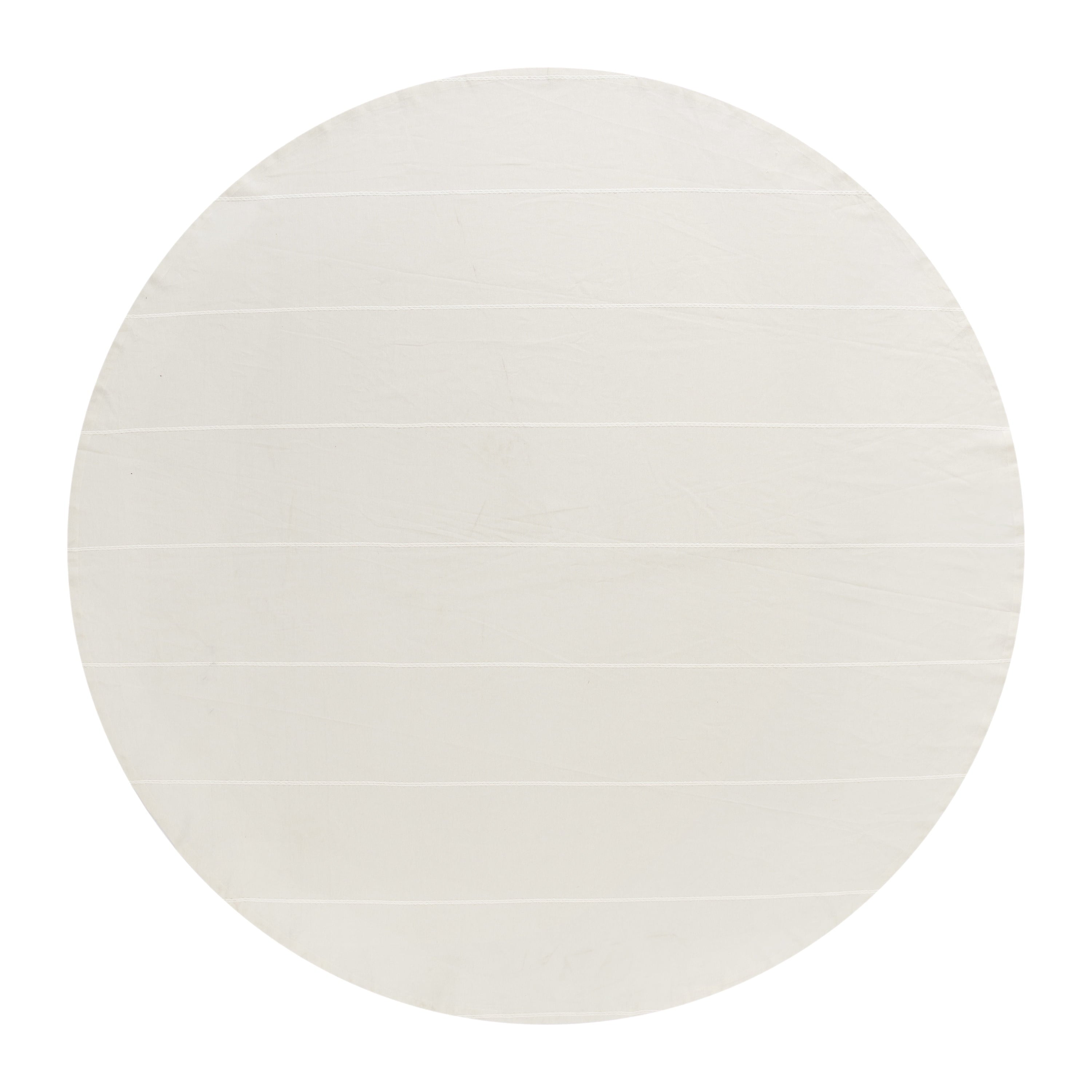 (3 pack) Better Homes & Gardens Stripe Tablecloth 70" Round - Beige - 100% Cotton