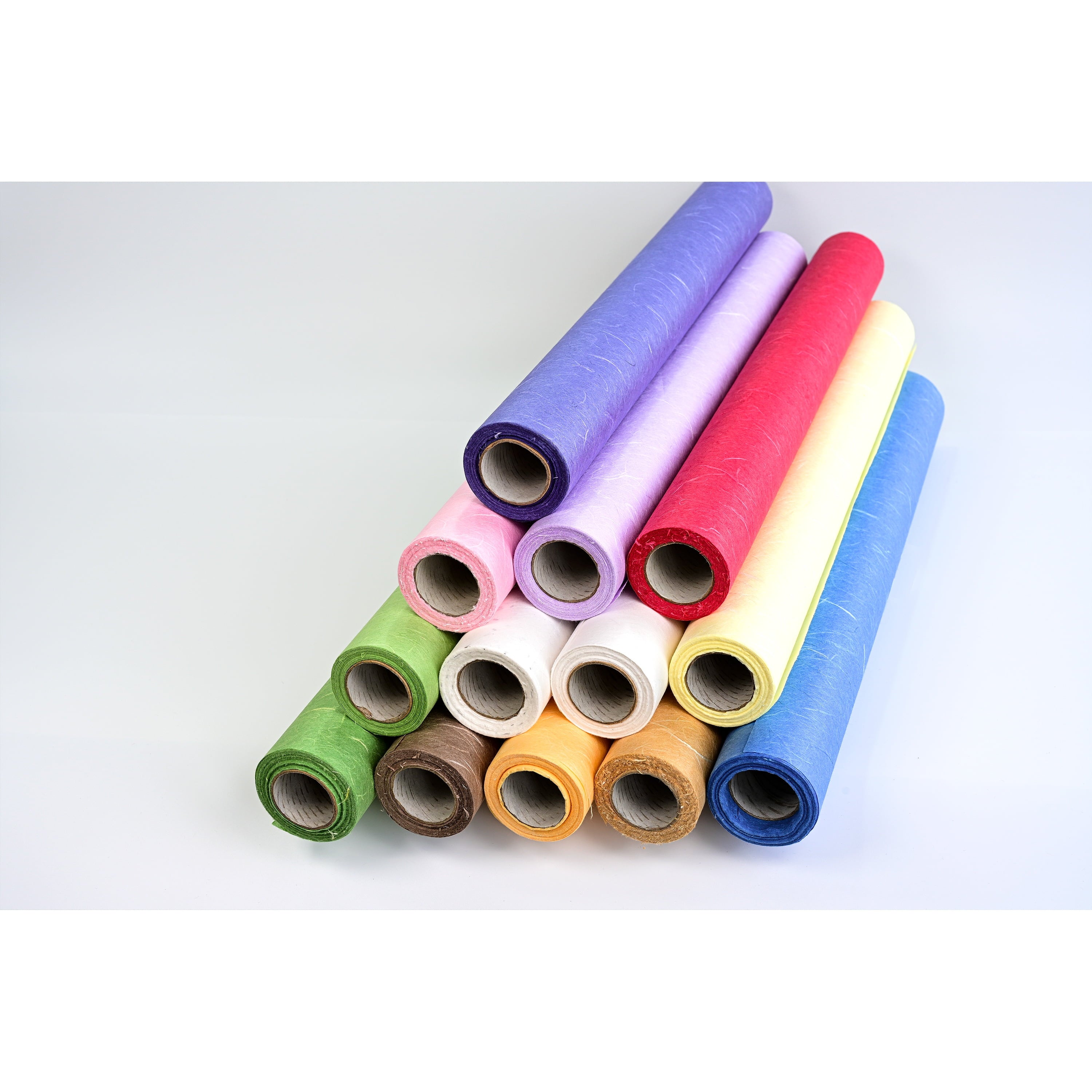 Korean Paper Hanji Natural Mulberry Fiber Texture Gift Wrapping Packaging Decorative Wallpaper UnYongJi Roll White 54Cm x 20m (21.3 x 787.4 Inches)