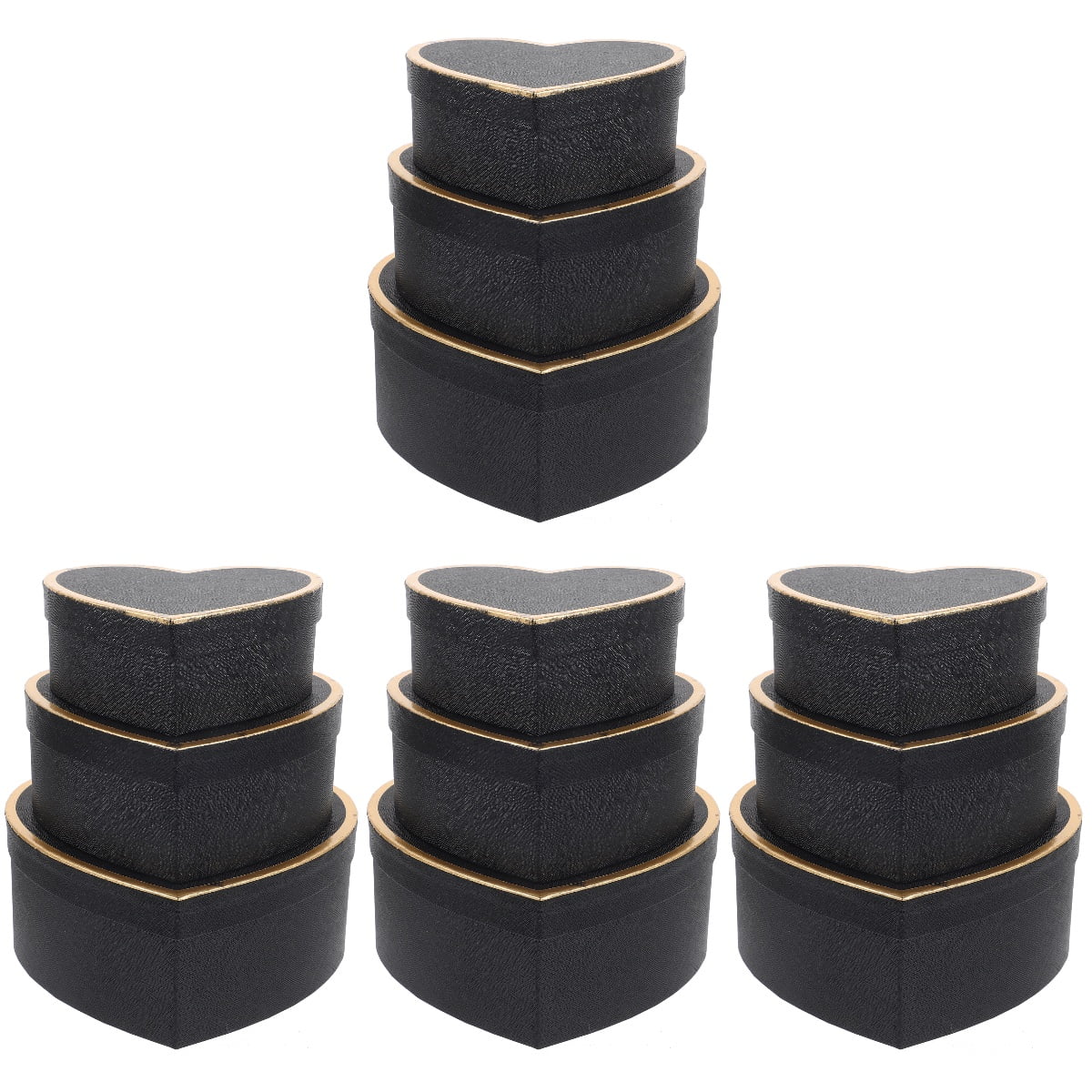 FRCOLOR 12 Pcs  Paper Gift Box Heart Shaped Gift Wrapping Flower Arrangement Box Heart Gift Storage Box