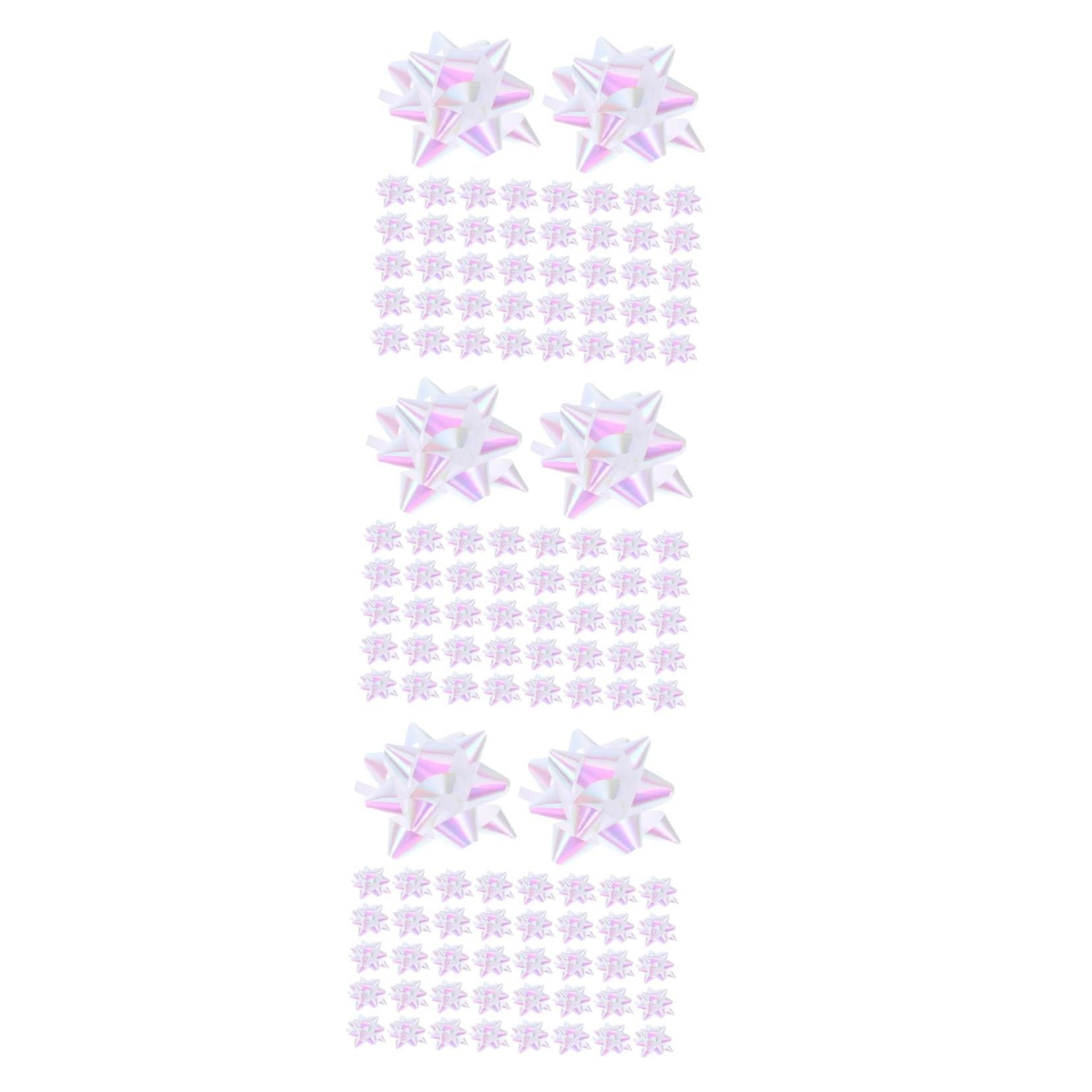 Hemoton 300 pcs  Star Pull Bows For Wedding Present Wrapping Accessory Decorative Ribbon Party Decorations  Curling Ribbons Present Bows Present Wrapping Bows Festival Present Bows Present Box Bows