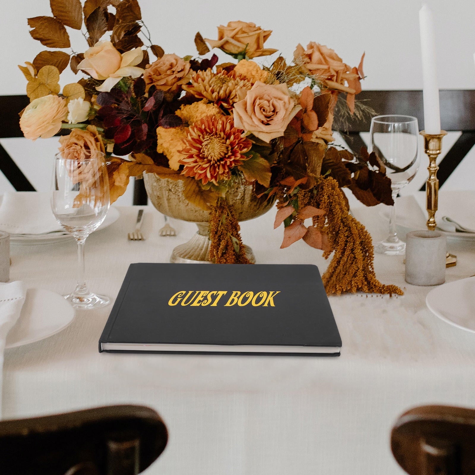 Masteelf 2pcs Wedding Memory Book Guest Book For Memorial Service Graduation Signature Book Guest Signing Book Memorial Service Guest Book
