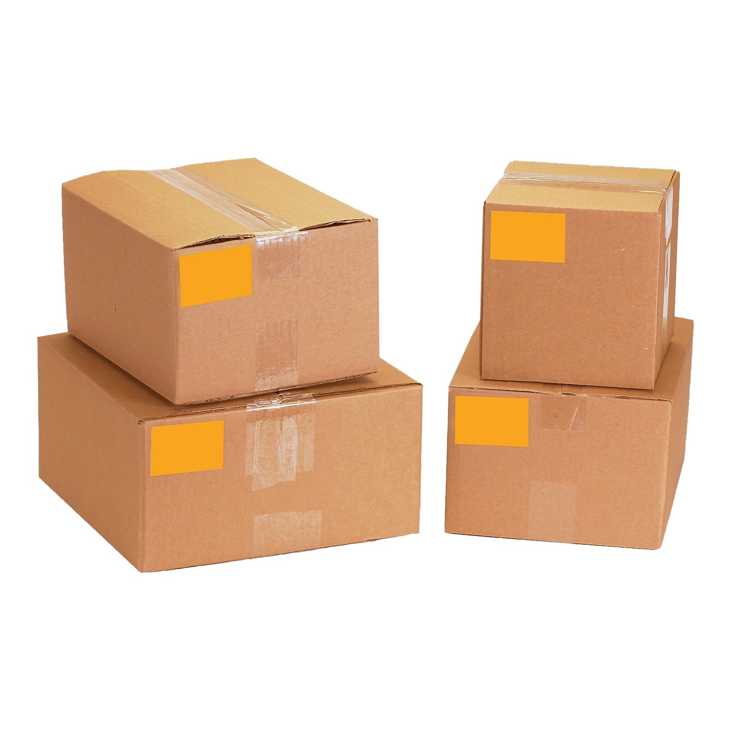 Tape Logic Inventory Rectangle Labels 3" x 5" Fluorescent Orange 500/Roll DL632H