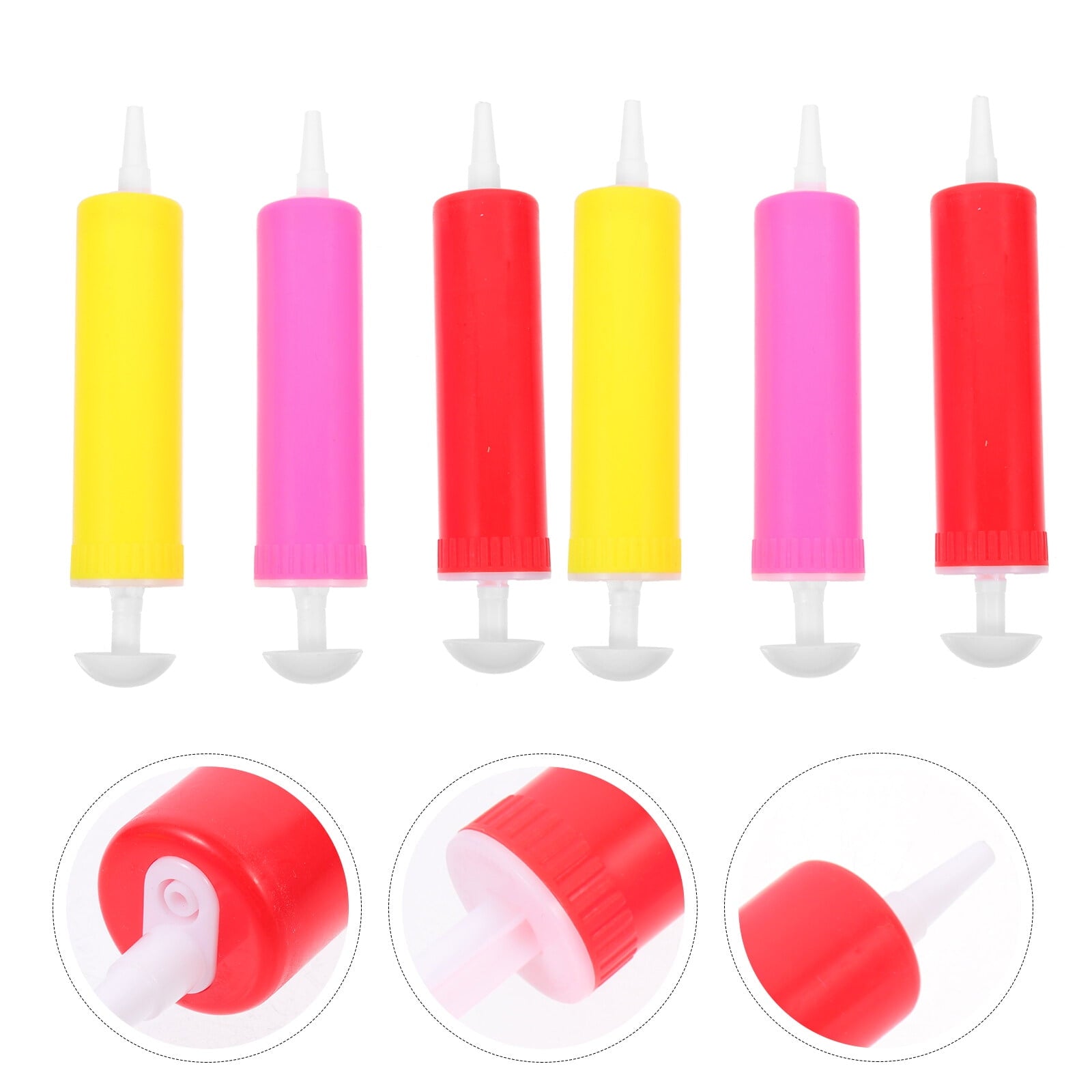 5 Pieces Coin Sliders Manual Air Pump Balloon Inflator Birthday