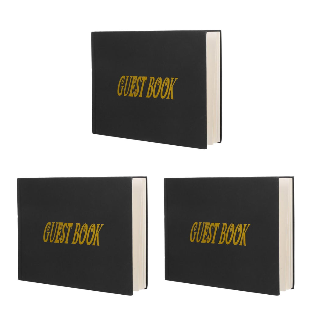 Masteelf 3pcs Signature Board Guest Book Funeral Guest Book Funeral Sign In Book For Guest Signature Board Guest Book Birthday Guest Book For Party