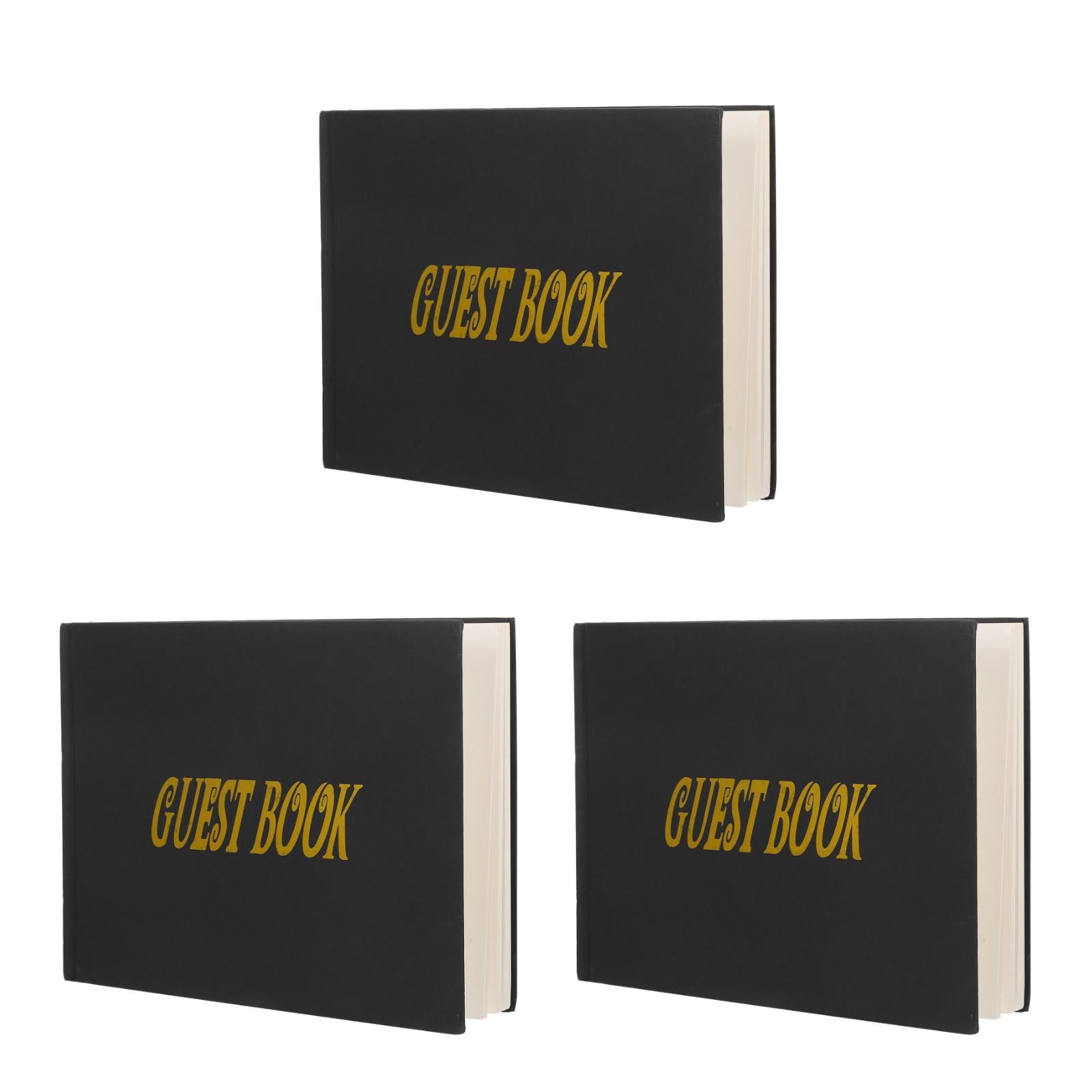 Masteelf 3pcs Signature Board Guest Book Funeral Guest Book Funeral Sign In Book For Guest Signature Board Guest Book Birthday Guest Book For Party