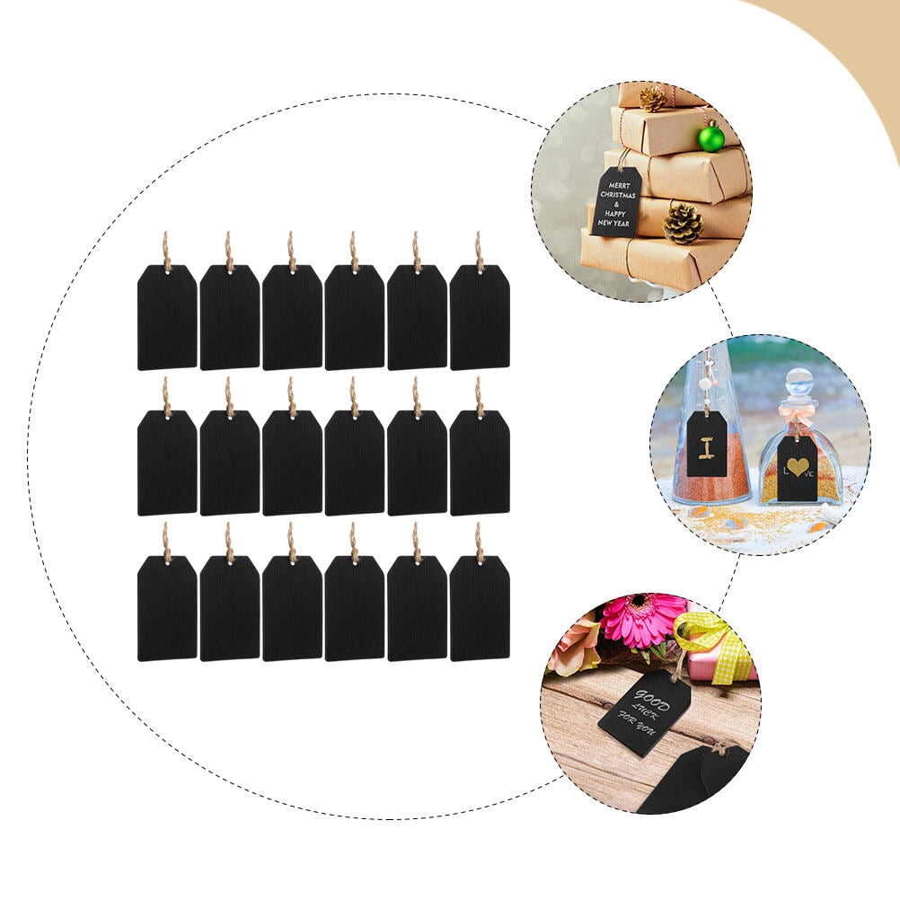 160 Pcs  Decorative Bottle Labels Wedding Chalkboard Tags Multi-function Gift Labels