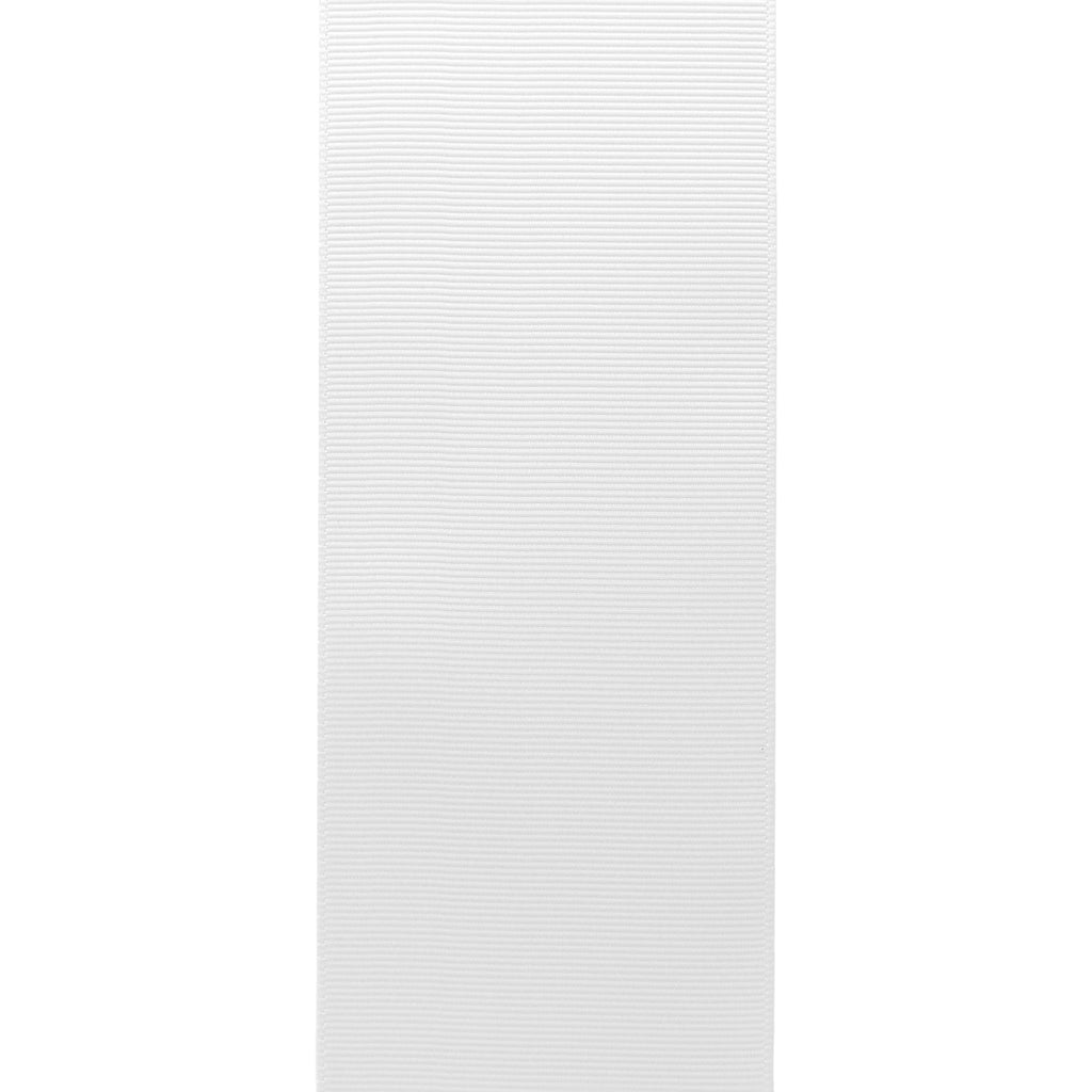 Solid White Grosgrain Ribbon, 2.5" x 50 Yards by Gwen Studios