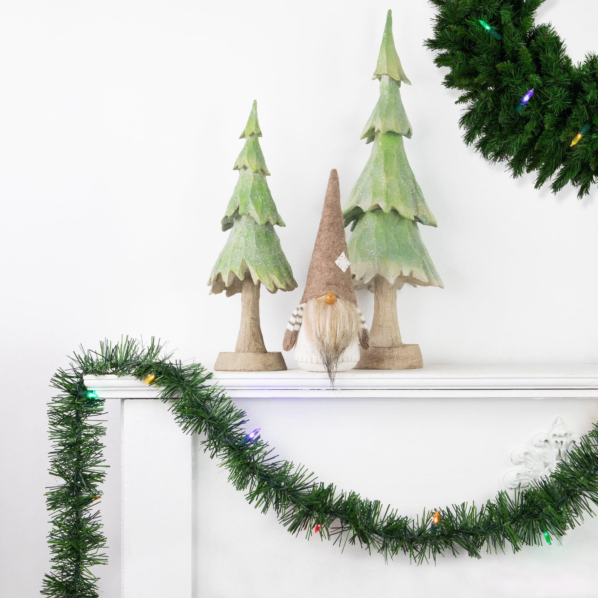 Northlight 18' x 3" Pre-Lit Pine Artificial Christmas Garland, Multicolor LED Lights