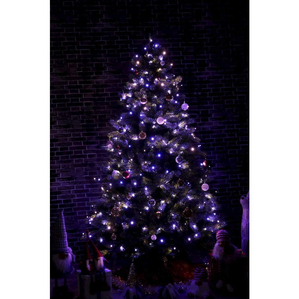 Hi-Line Gift Ltd. Multi-Function Timed String Lights - 100 RGB LEDs with Remote