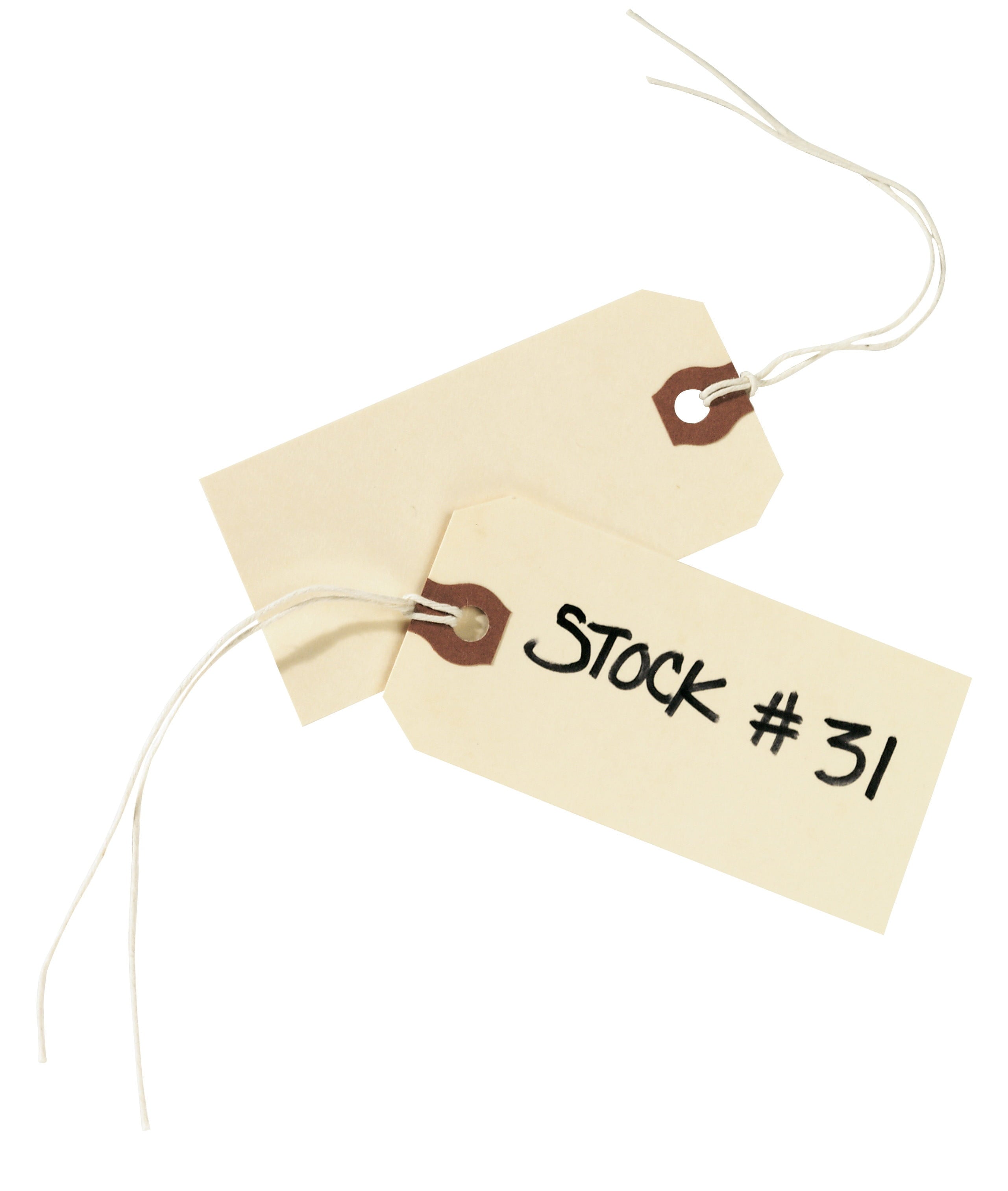 Avery  Price Tags with String Attached, 11.5 pt. Stock, 6-1/4" x 3-1/8", 1,000 Manila Hang Tags (12508)