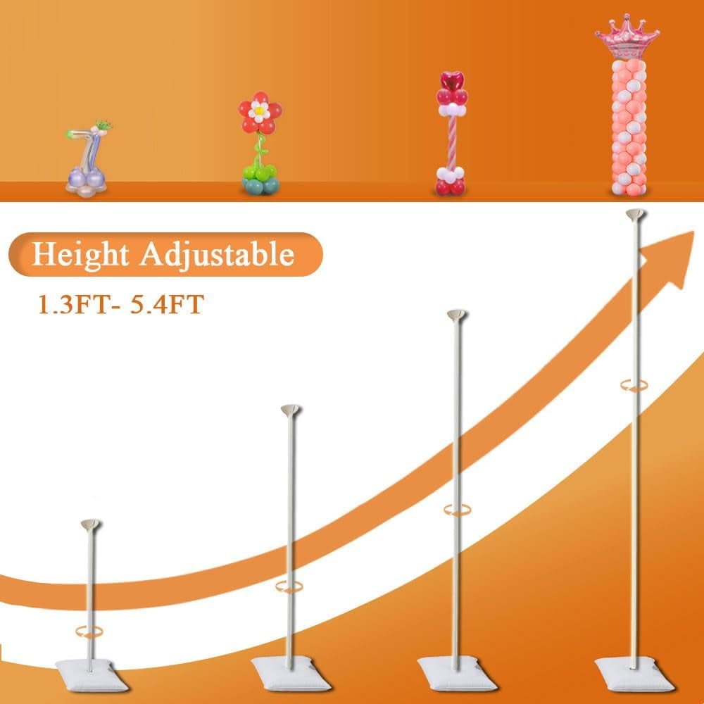 Balloon Arch Stand Kit, 2IN1 Metal Balloon Column Arch with Weighted Water Bag for Birthday, Graduation Ceremony, Baby Baptism, Wedding, Engagement , Various Festival Party Decoration