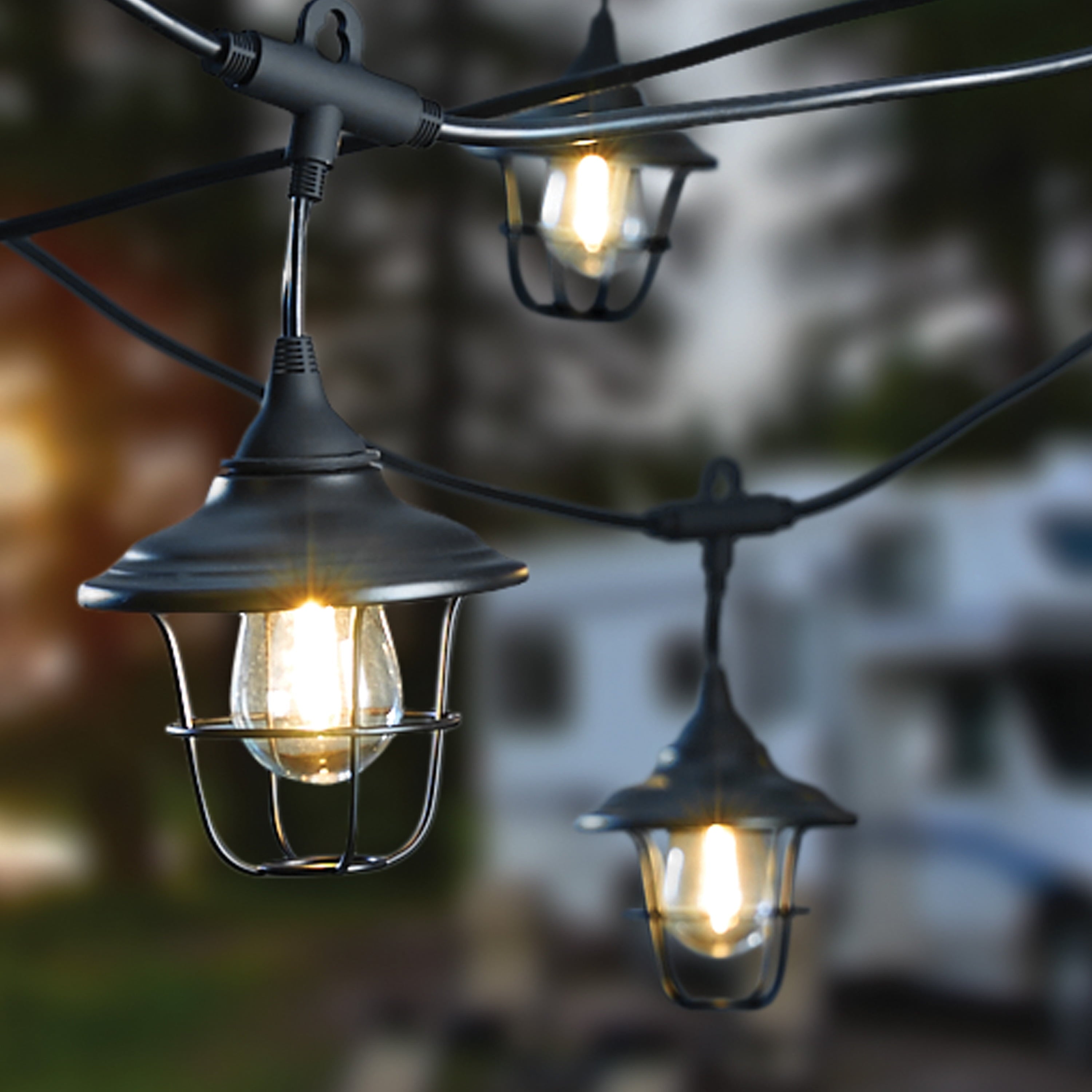 Auto Drive 120 Volts 10 Count Warm White LED Retro Metal Outdoor RV String Light