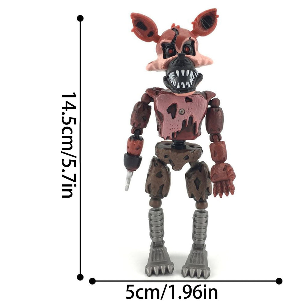Kdfny FNAF Action Figures 17 Pcs Five Nights at Freddy's Movable Joints Collectible Toys | Colorful Game Figures, Cake Toppers & Gifts for Kids & Fans