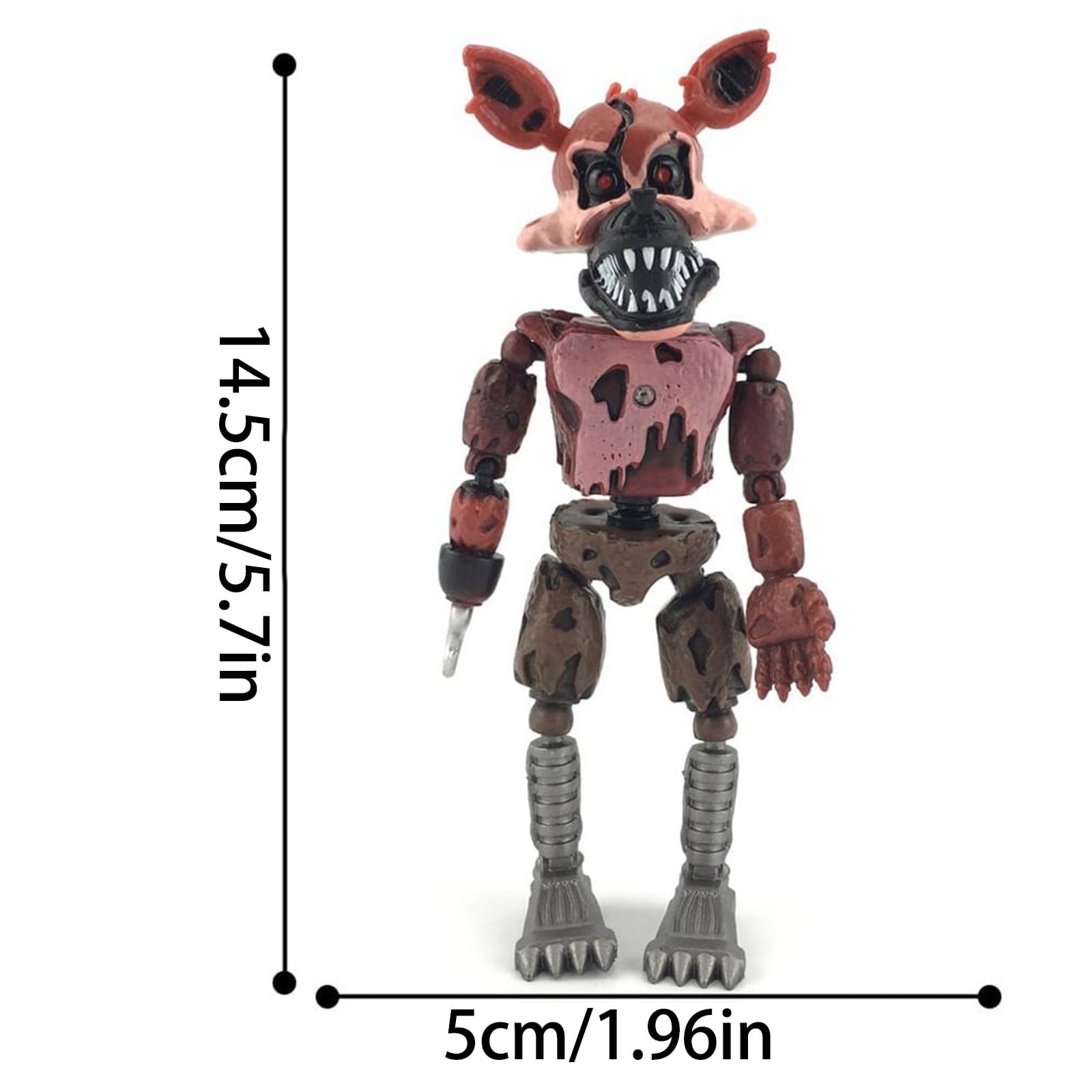 Kdfny FNAF Action Figures 17 Pcs Five Nights at Freddy's Movable Joints Collectible Toys | Colorful Game Figures, Cake Toppers & Gifts for Kids & Fans