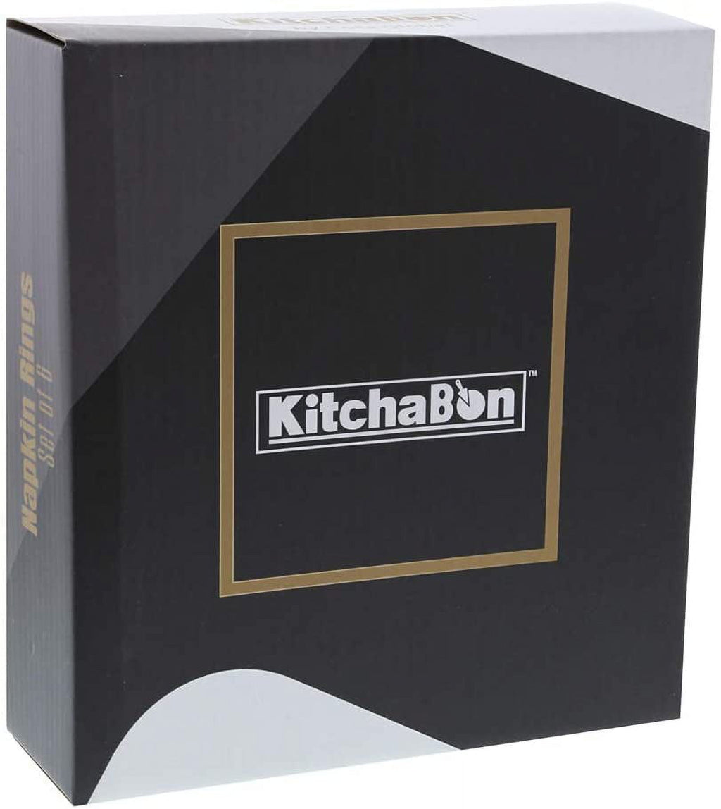 KitchaBon Gold Napkin Rings Set of 6, Table Setting Centerpiece Decor Napkins Ring Holders, Napkin Ring Packs for Family Holiday Dinner, Fancy Banquet & Wedding Decorations for Reception- Rooster