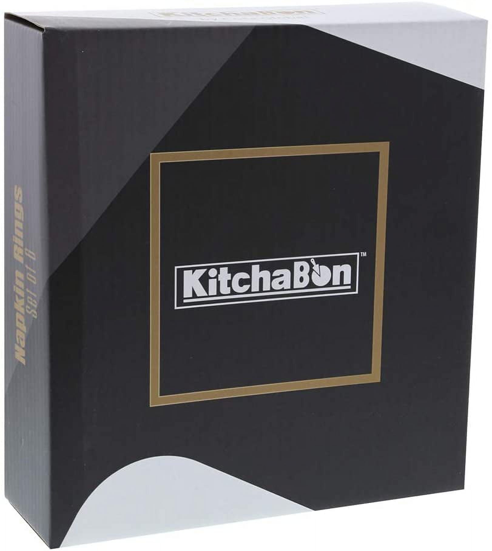 KitchaBon Gold Napkin Rings Set of 6, Table Setting Centerpiece Decor Napkins Ring Holders, Napkin Ring Packs for Family Holiday Dinner, Fancy Banquet & Wedding Decorations for Reception- Rooster