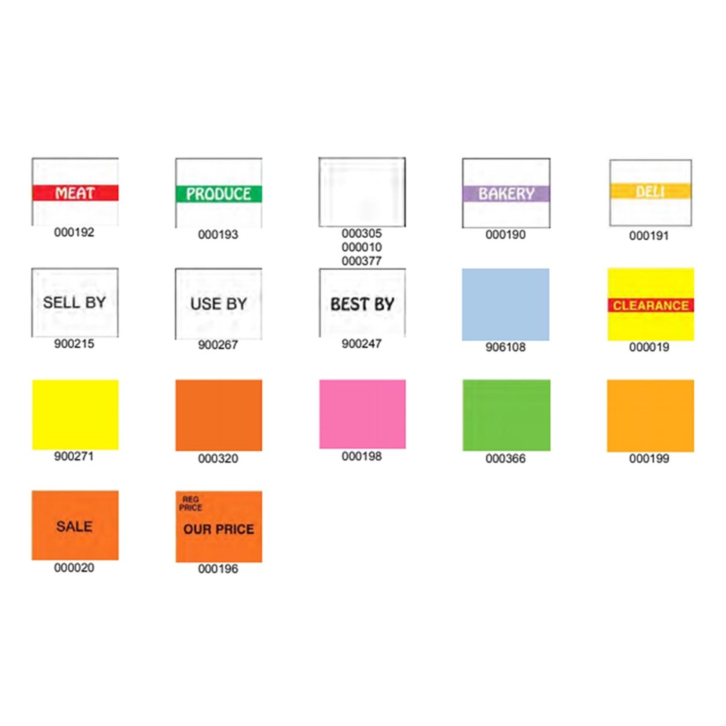 Monarch 1136 White Labels (8 rolls) - 000305