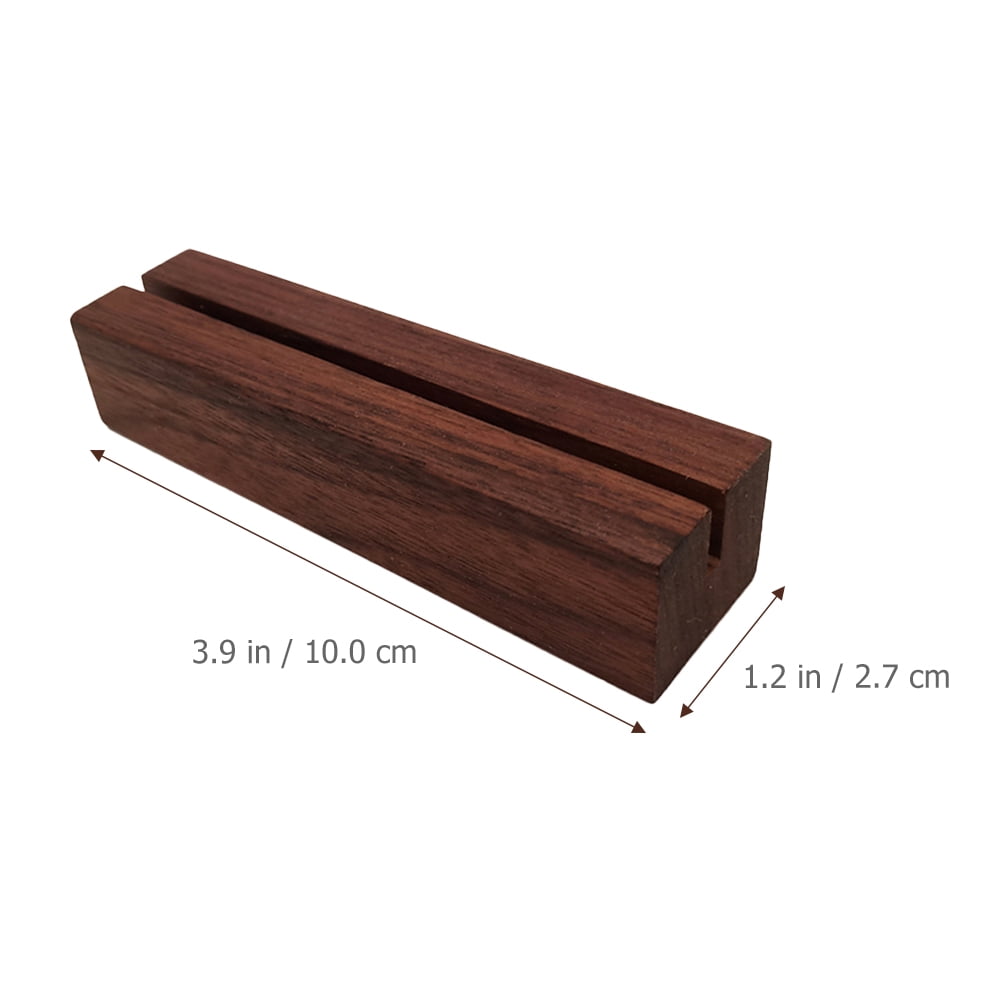 WHAMVOX  12 Pcs Table Numbers Display Wooden Message Box Sign Holder