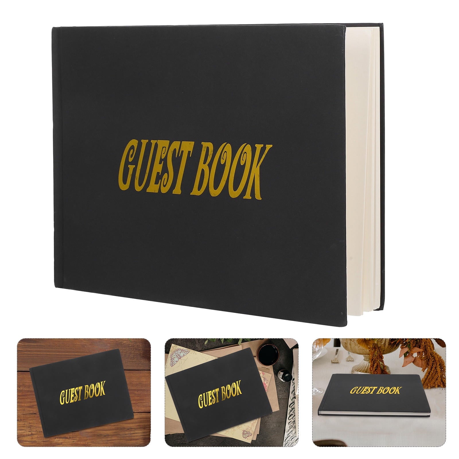 Masteelf 3pcs Signature Board Guest Book Funeral Guest Book Funeral Sign In Book For Guest Signature Board Guest Book Birthday Guest Book For Party