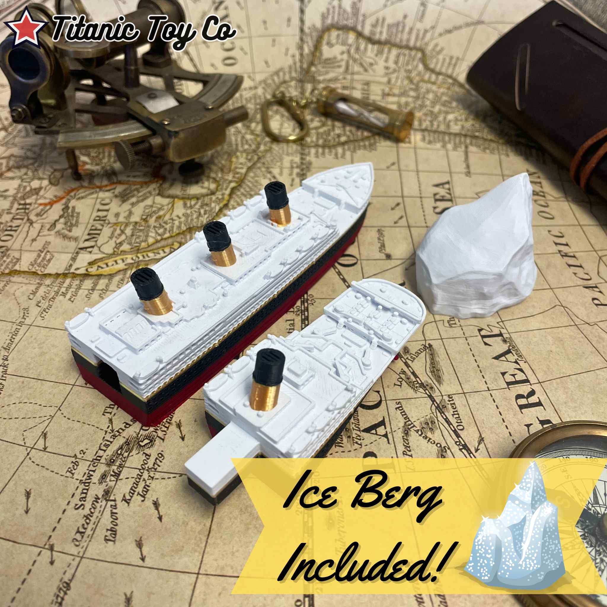 Split In Half Titanic Bath Boat And Pool Toy,Break In Half RMS Titanic Toys For Kids, Historically Accurate Breakable Titanic Toy, Titanic Ship, Titanic Cake Topper