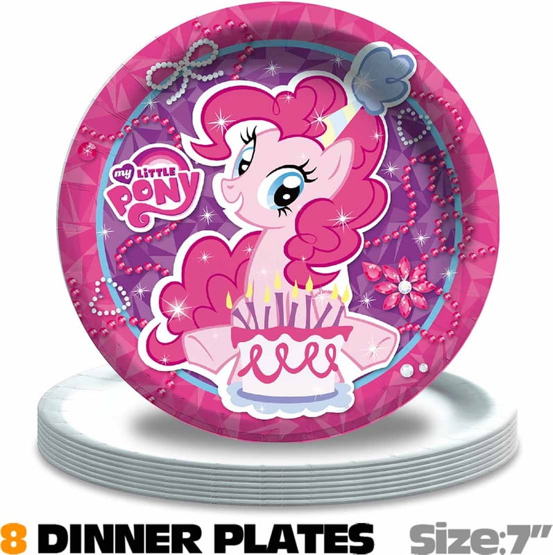 My little pony Birthday Party Supplies Balloons Paper Plates Decoration Cake Topper Decor Tableware Banner Backdrop