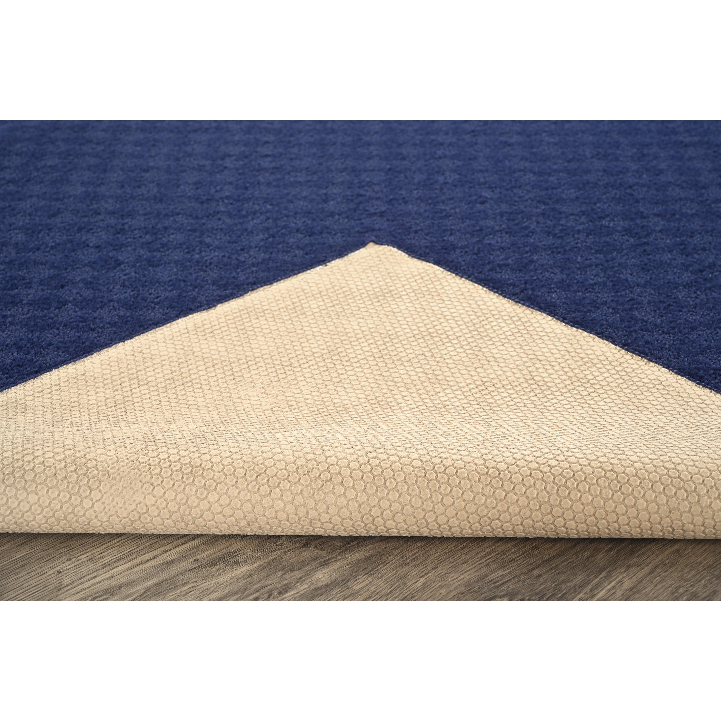 Garland Rug Medallion Navy Indoor Runner Rug, 3' x 8'