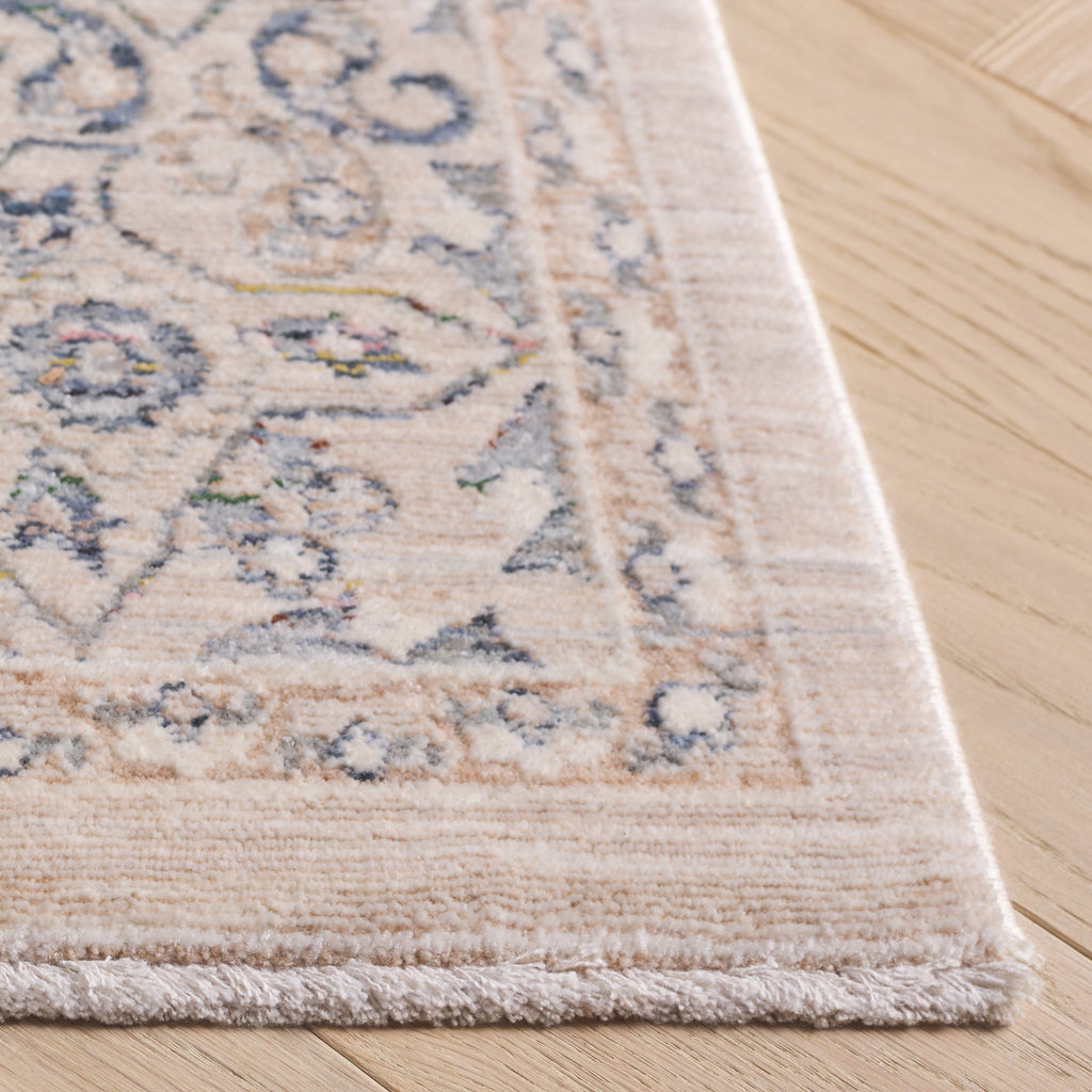 SAFAVIEH Sutton Aisling Oriental Runner Rug, Beige/Navy, 2'2" x 8'