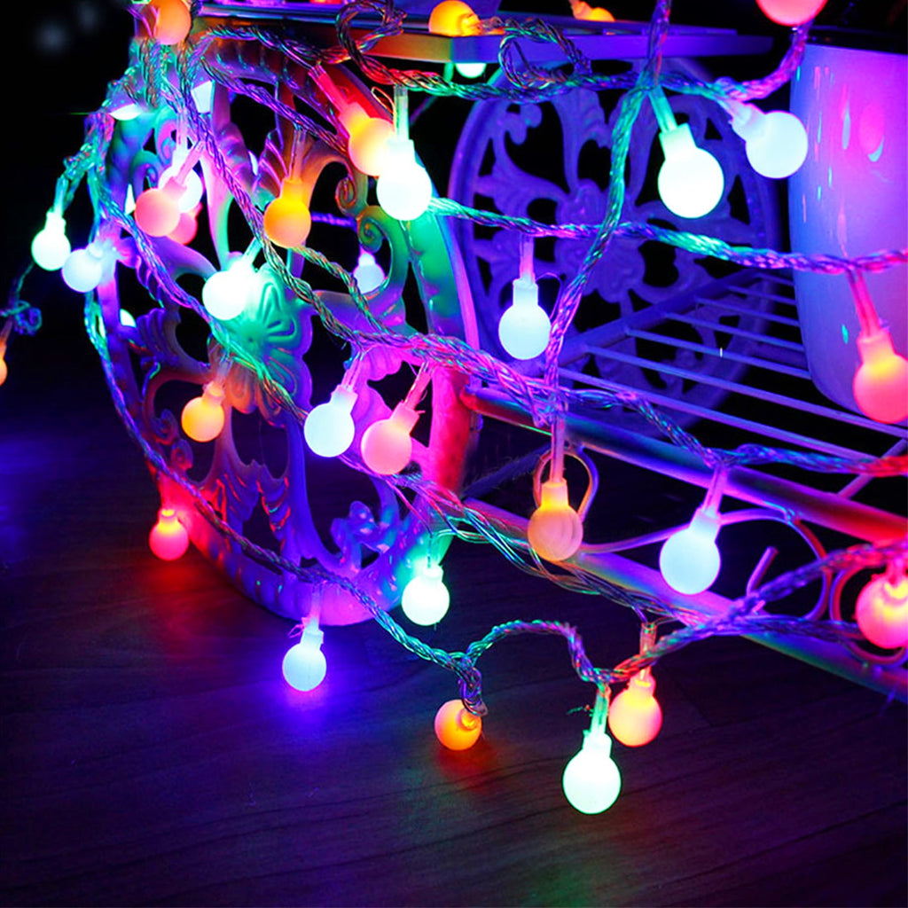 Multi-Colored LED Christmas String Lights, Curtain Lights for Bedroom