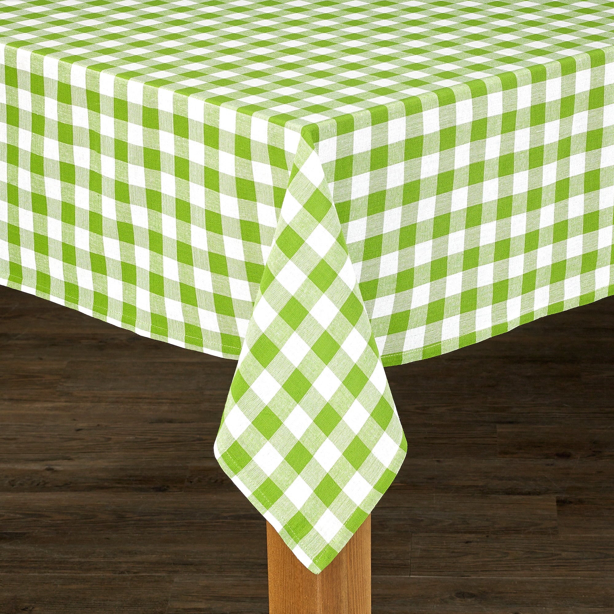 Conventry Black Buffalo Check 100% Cotton Tablecloth 60"X104"